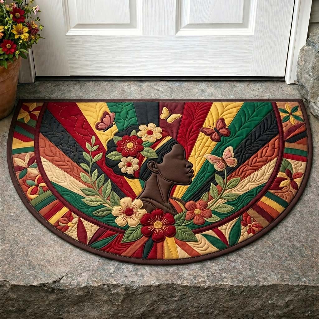 Sunrise Bloom Quilted Welcome Mat GDTONTD418