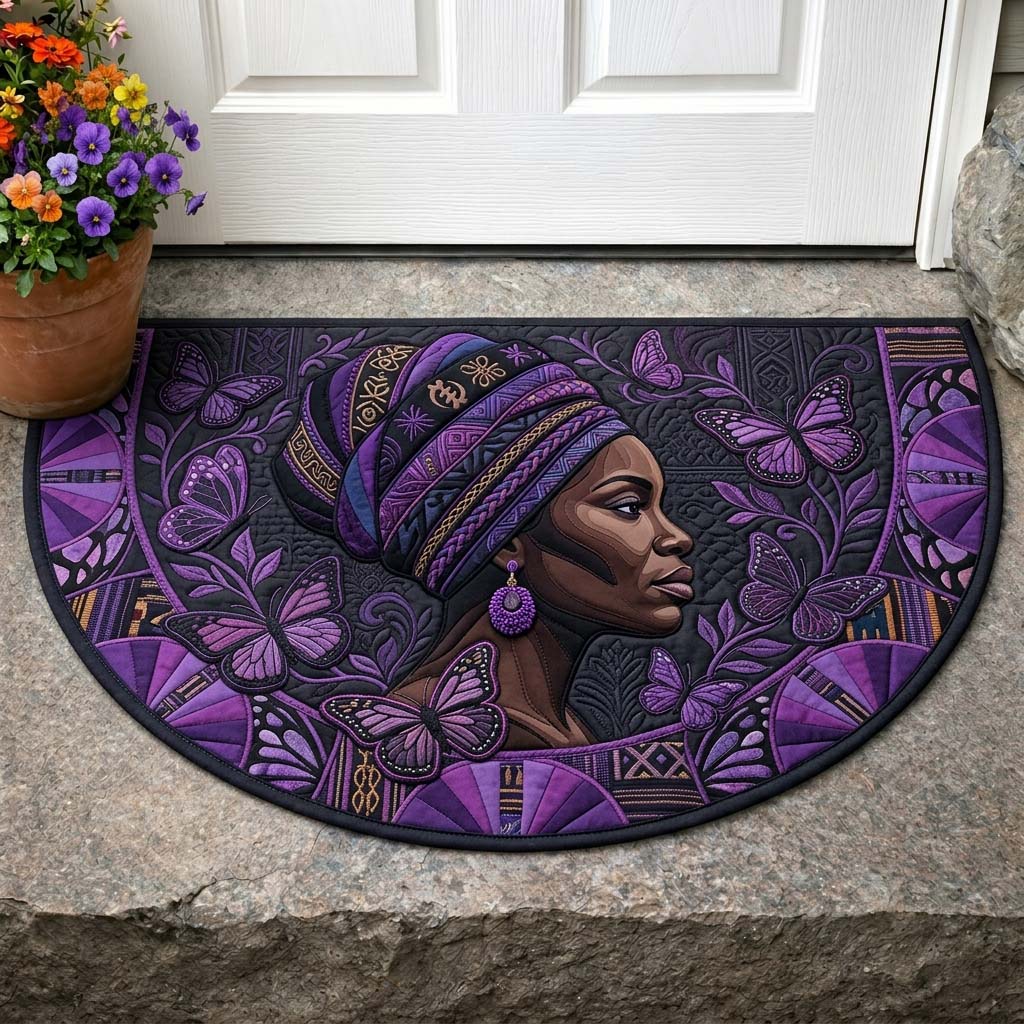 Violet Grace Quilted Welcome Mat GDTONTD424