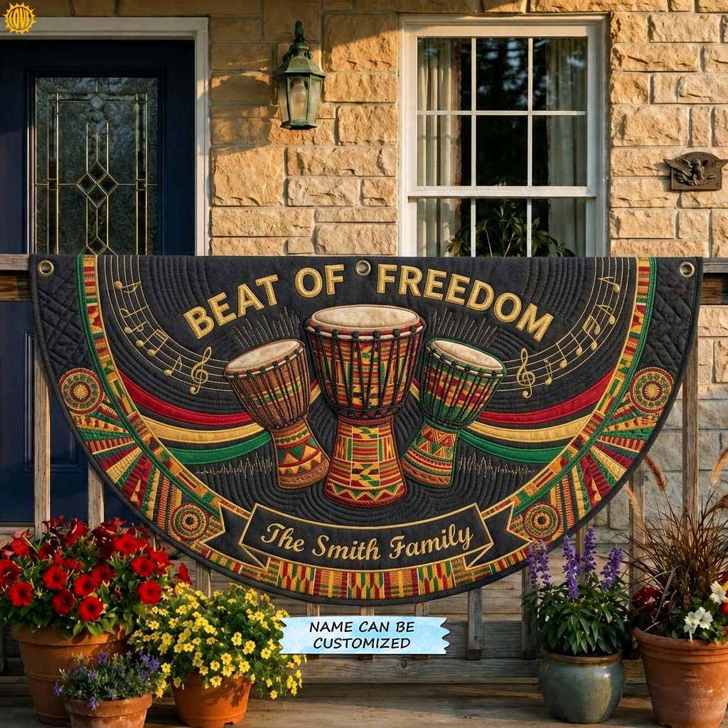 Freedom Drums Fan Flag QTCUZ GDTONTD445