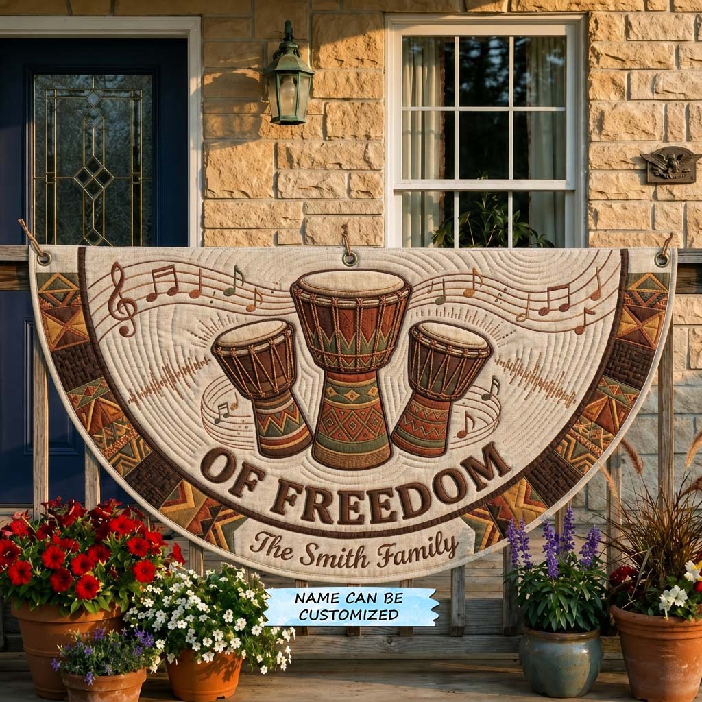Freedom Rhythm Fan Flag QTCUZ GDTONTD447