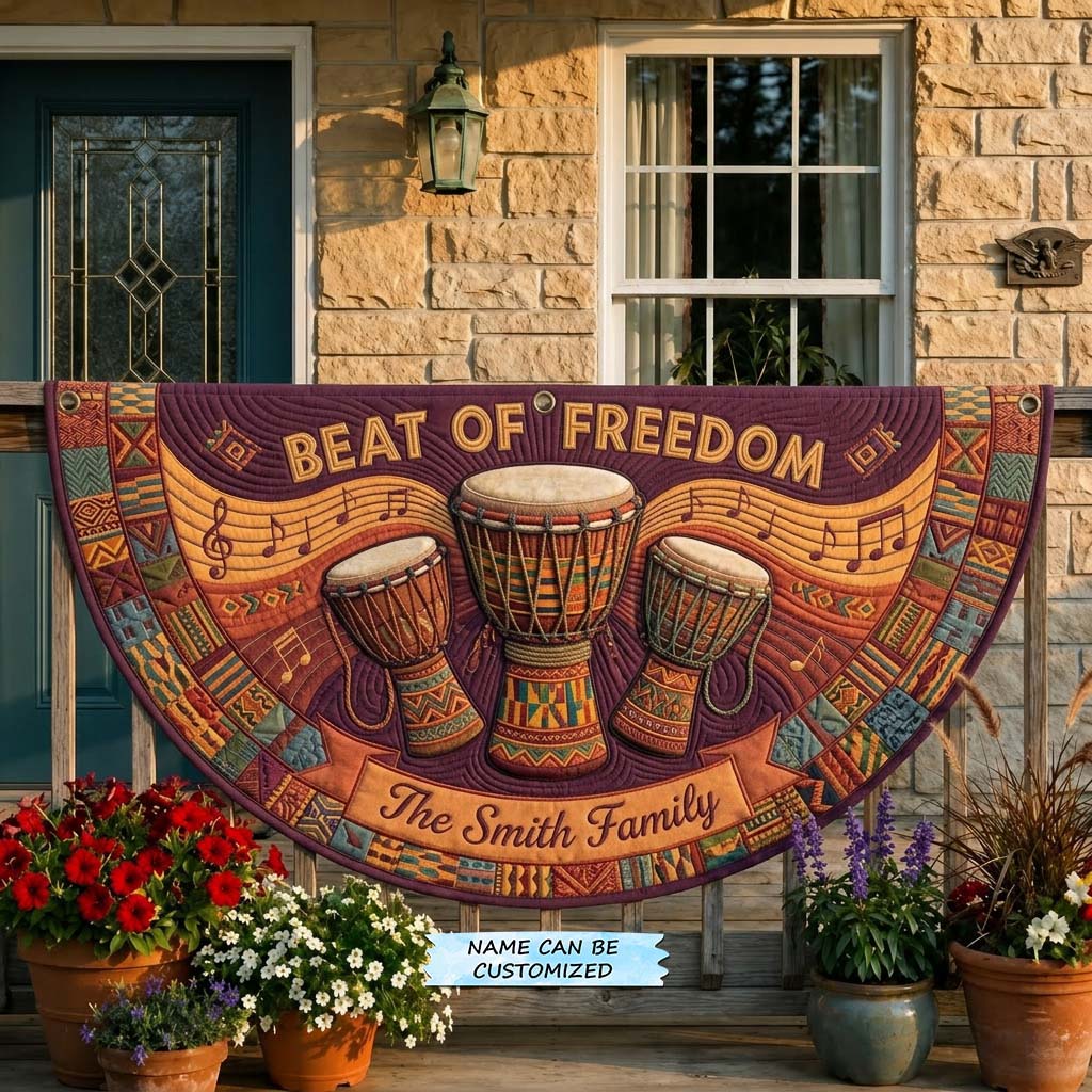 Tribal Drums Fan Flag QTCUZ GDTONTD448