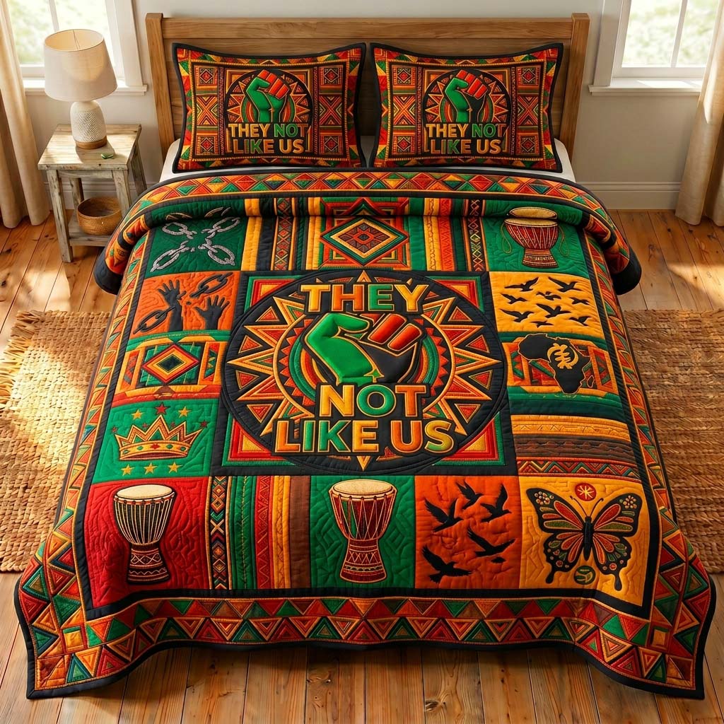 Heritage Power 3-Piece Quilted Bedding Set GDTONTD559