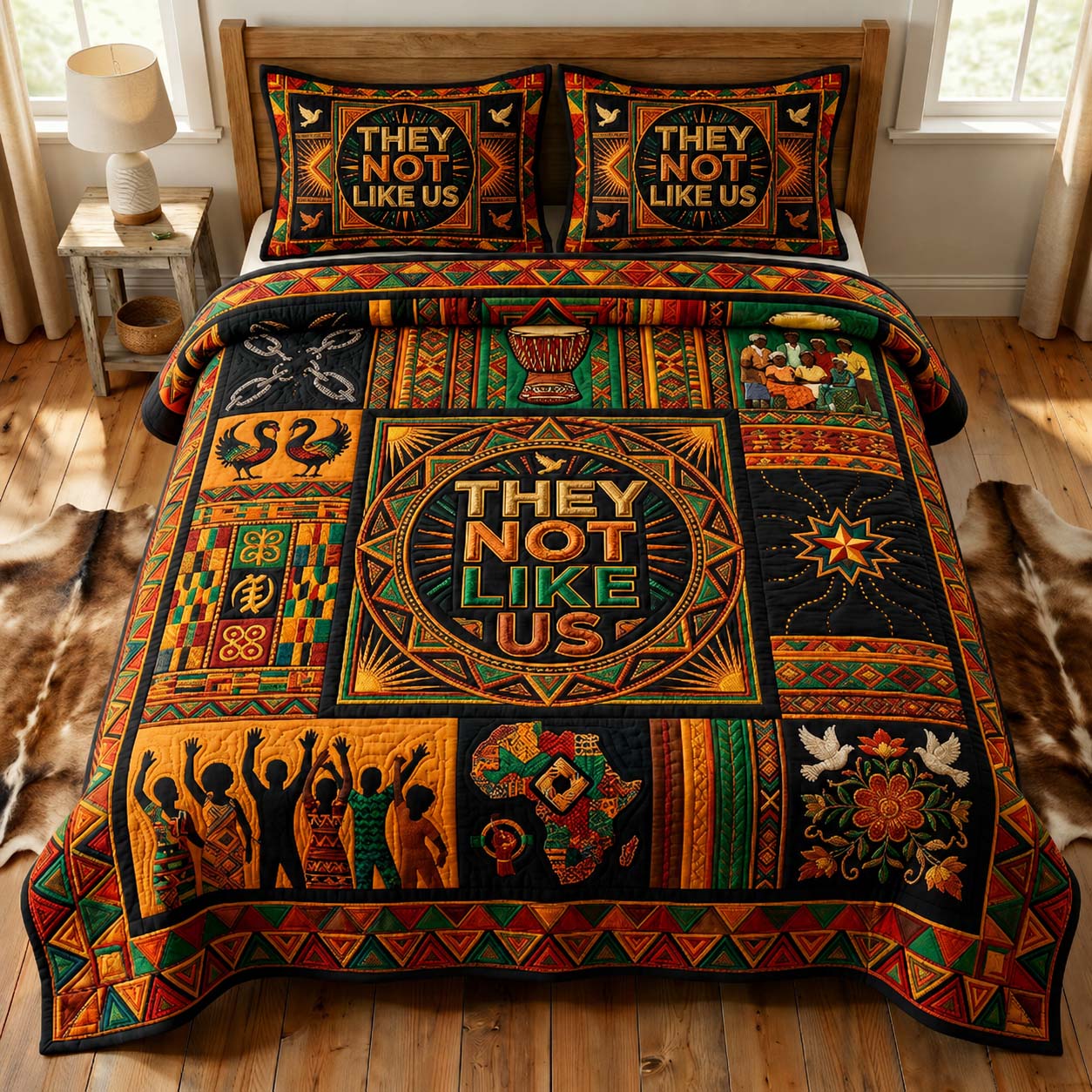Unity Pride 3-Piece Quilted Bedding Set GDTONTD560