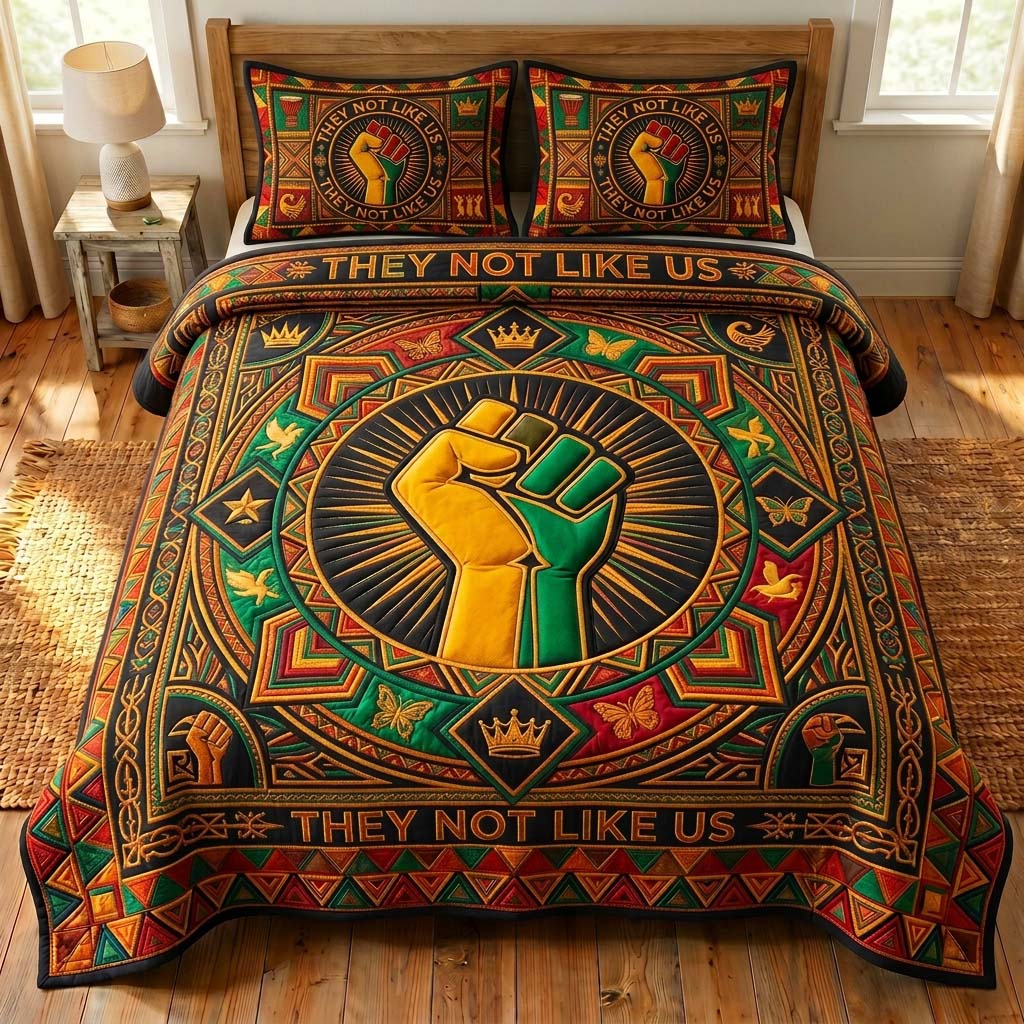 Raised Pride 3-Piece Quilted Bedding Set GDTONTD563