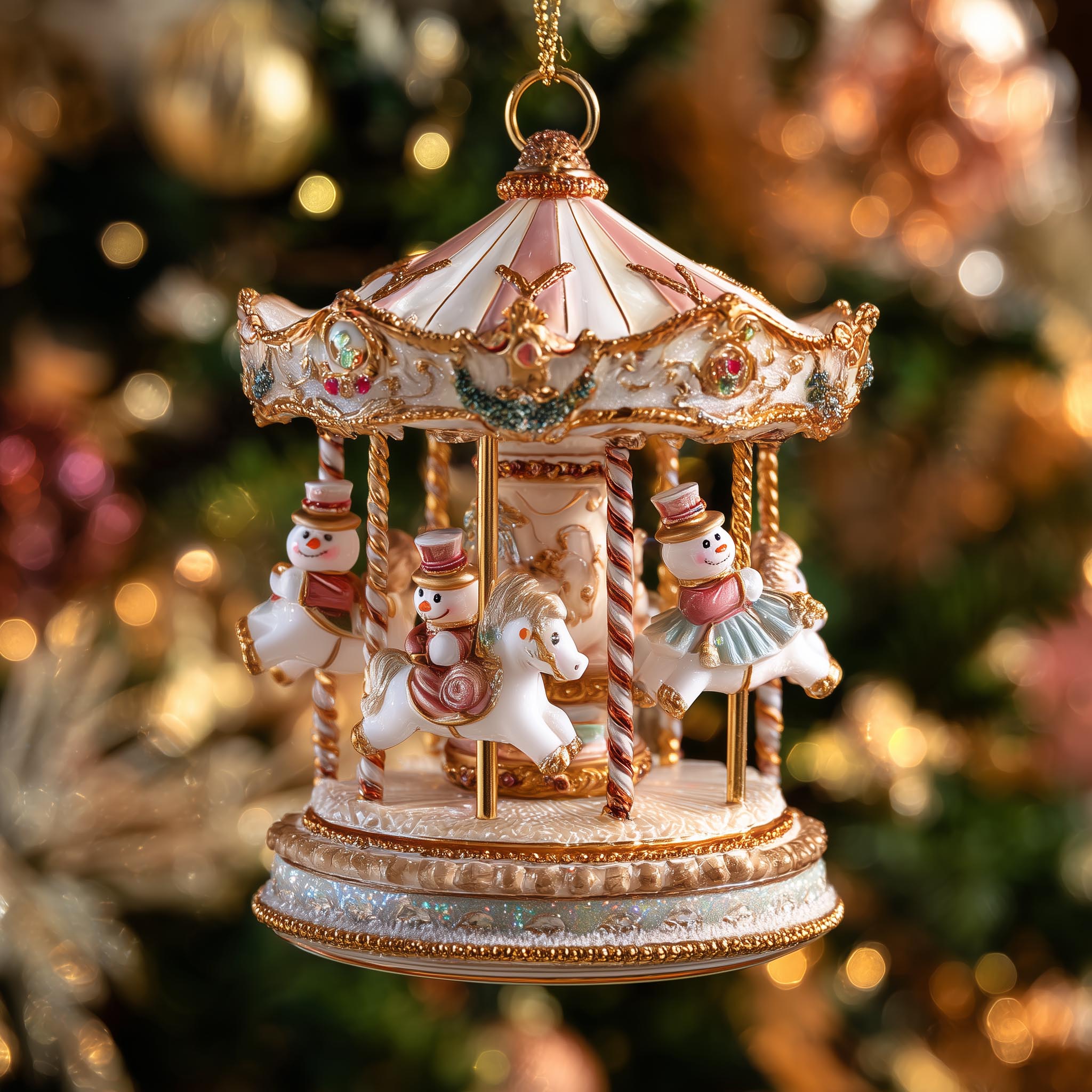 Snowman Christmas Mica Ornament GFSPMA02