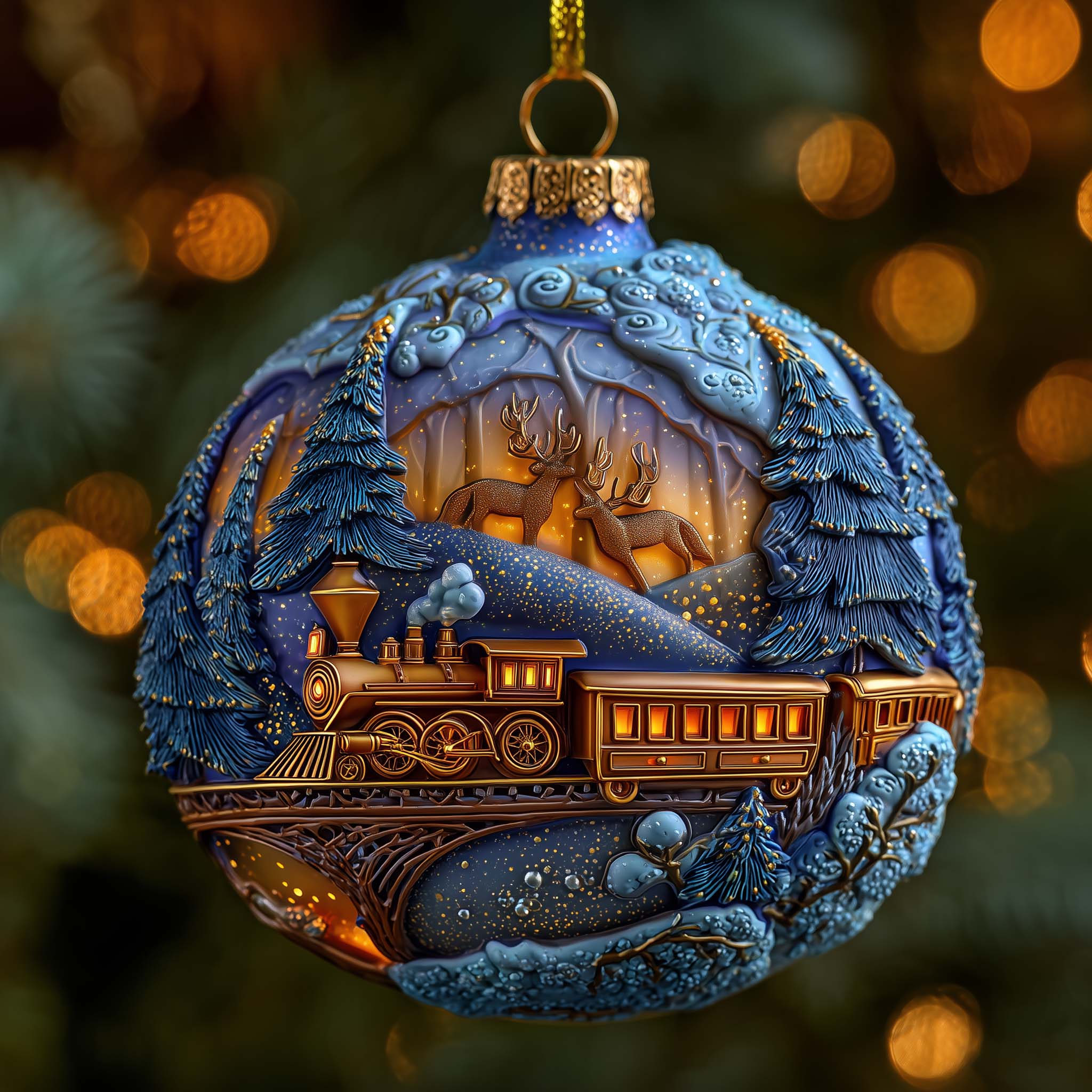 Fantasy Christmas Mica Express Christmas Mica Ornament GFSPQA100
