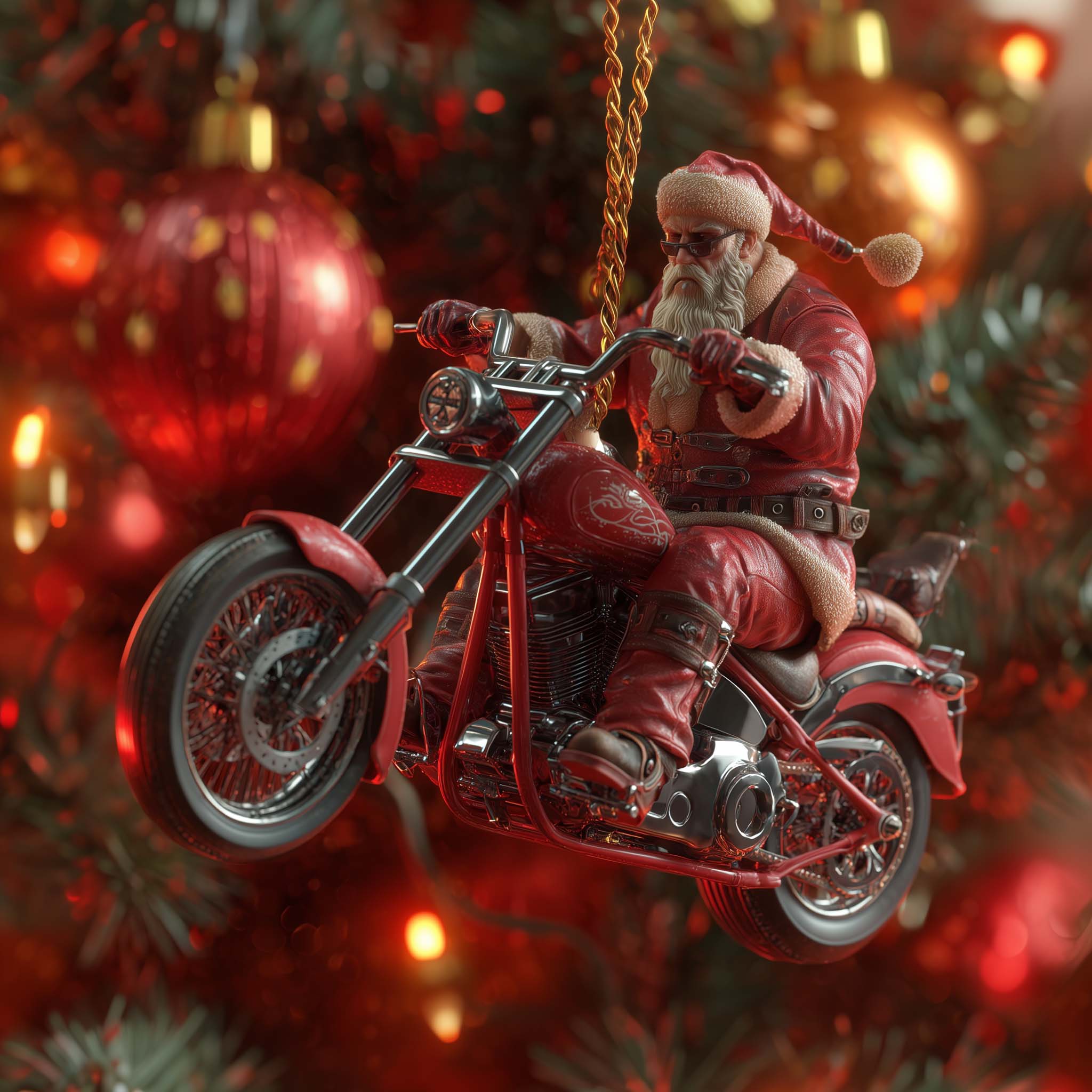 Turbo Rider Christmas Mica Ornament GFSPQA214