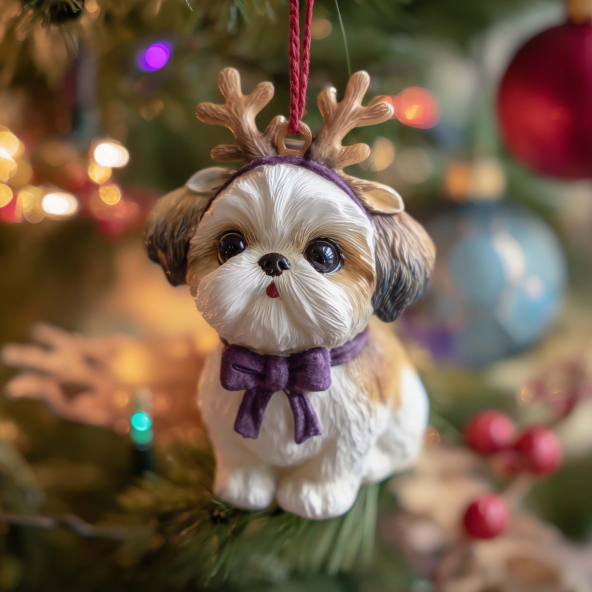Reindeer Paws Christmas Mica Ornament GFSPQA232