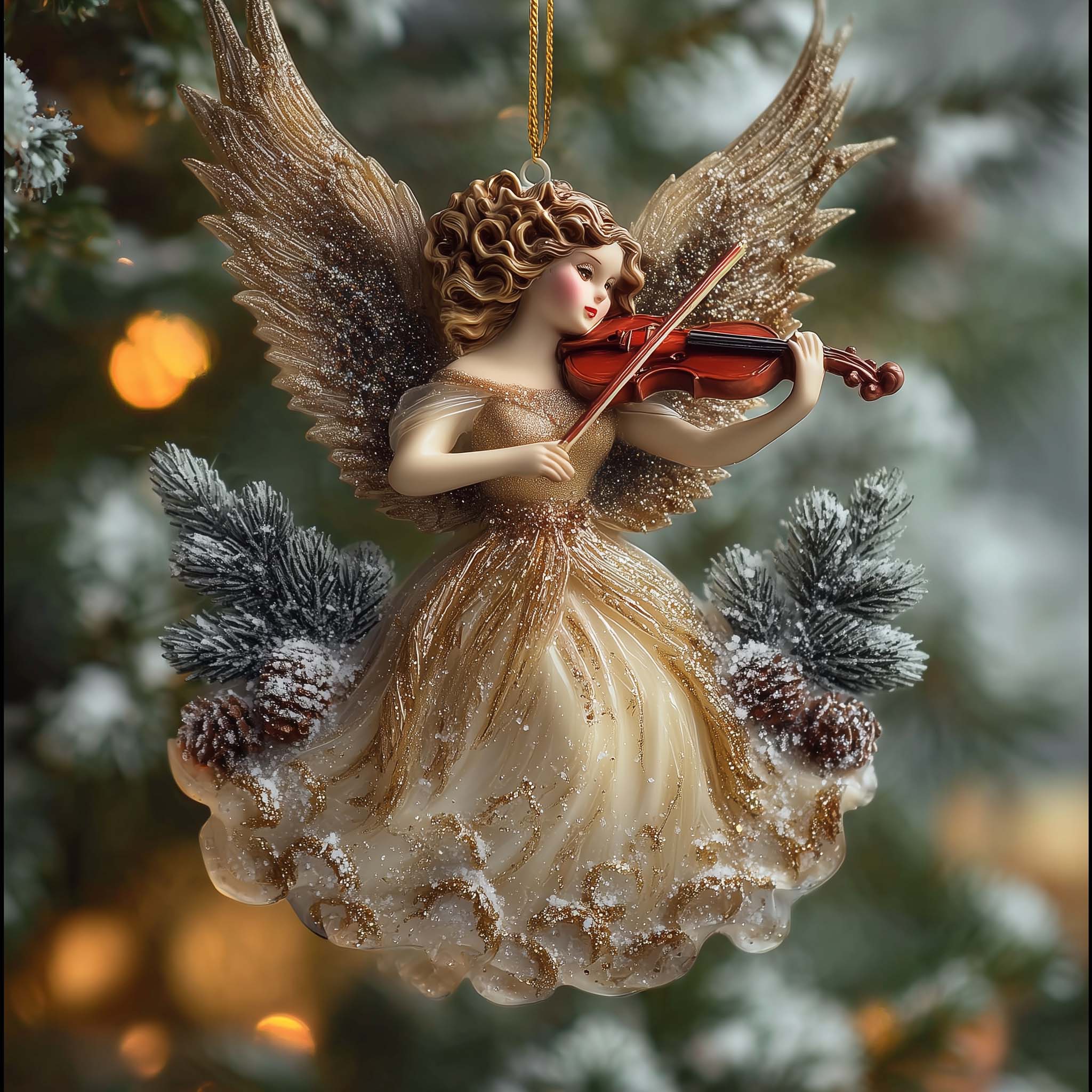 Christmas Angel Christmas Mica Ornament GFSPTG08