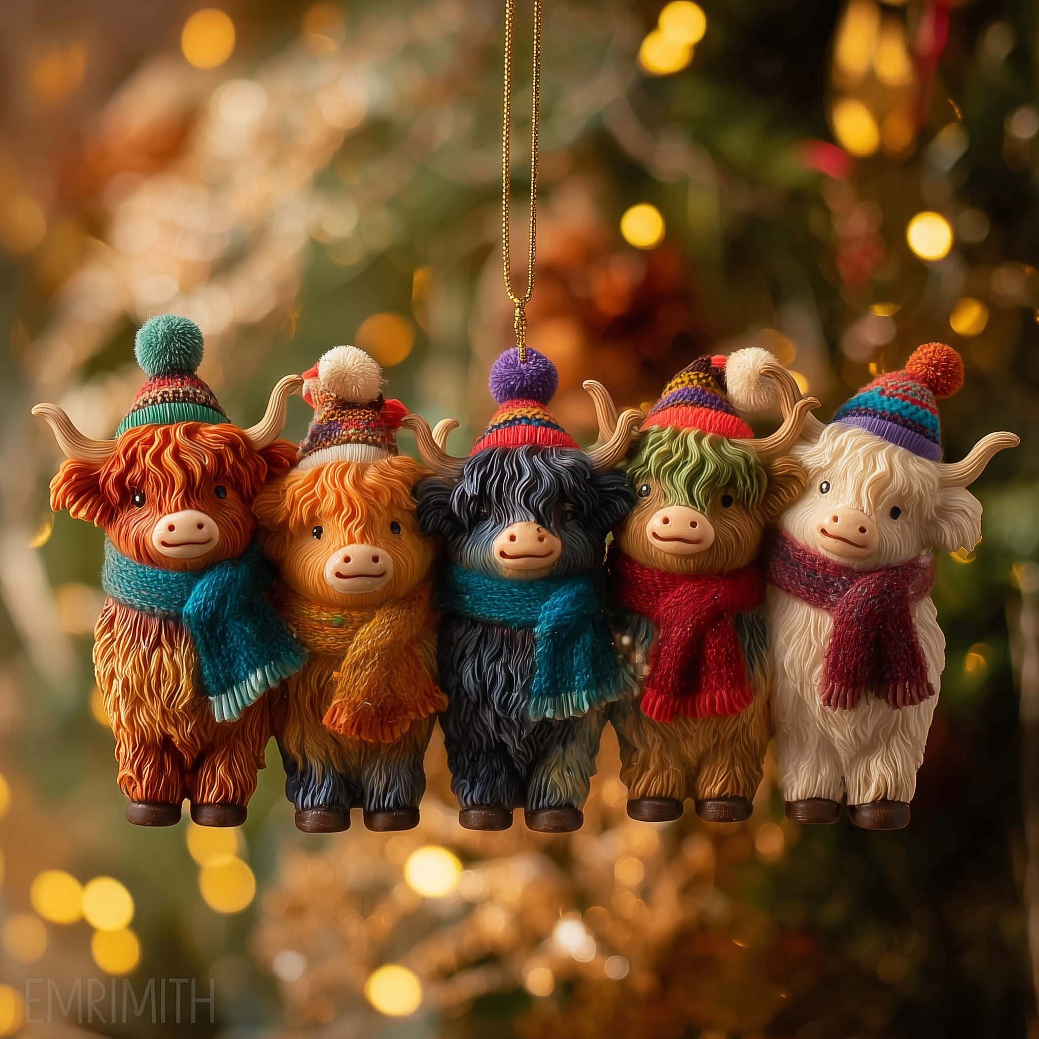 Festive Farmstead Christmas Mica Ornament GFSPTP106
