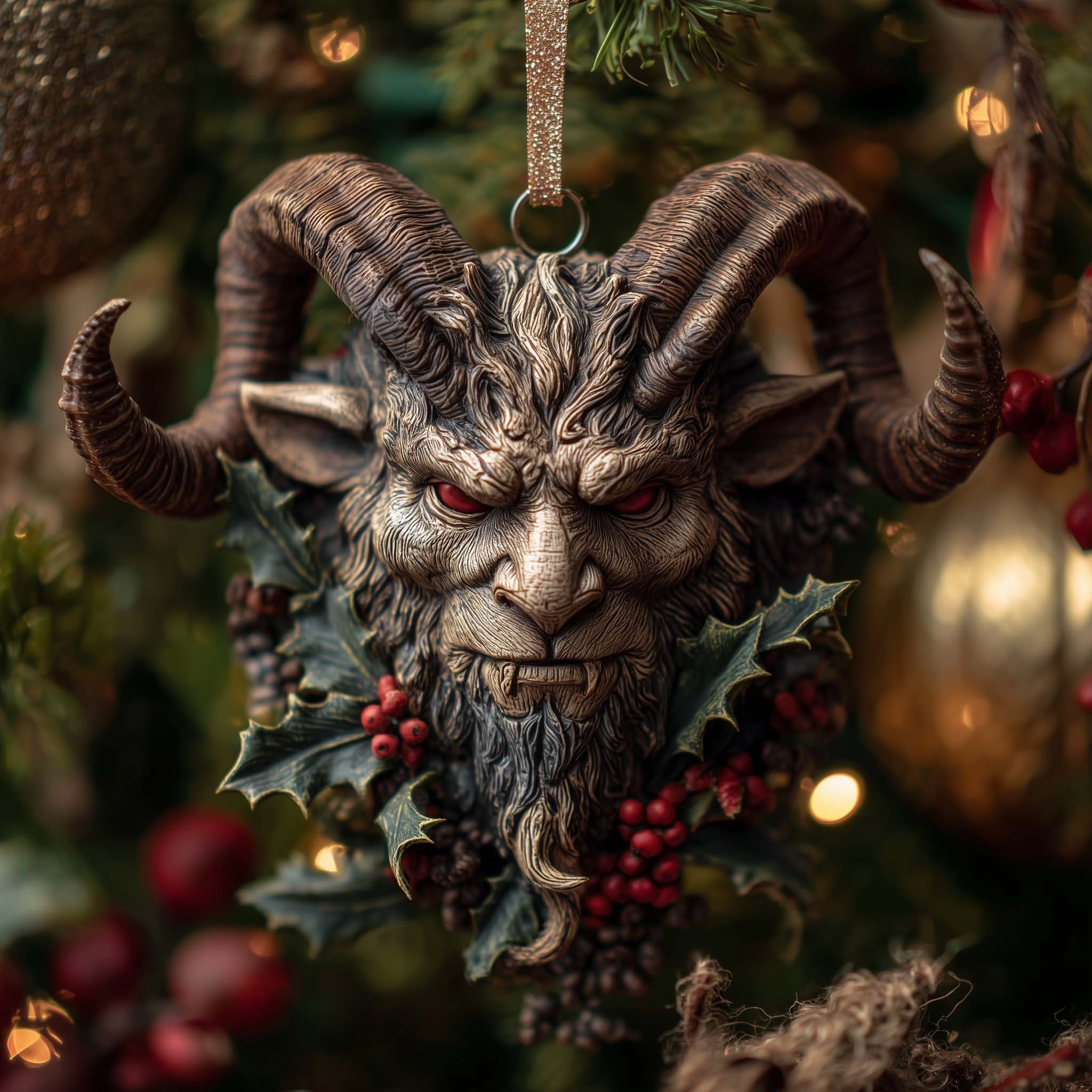 Krampus Eve Christmas Mica Ornament GFSPTP81