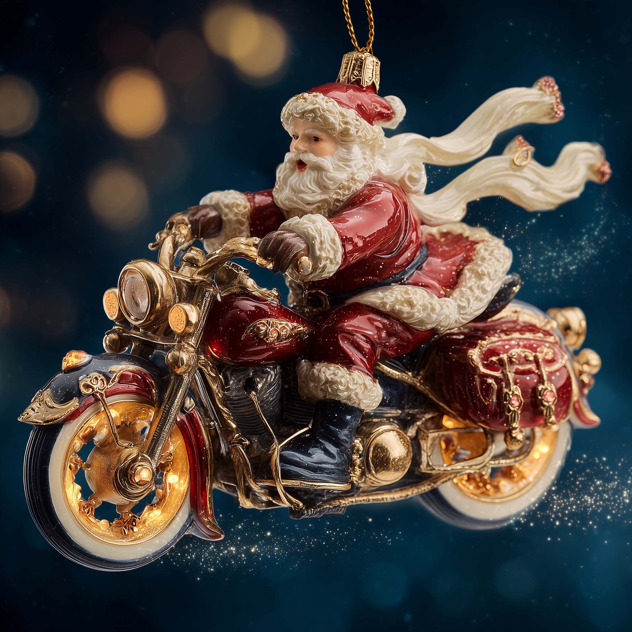 Jolly Engine Christmas Mica Ornament GFSPYC182