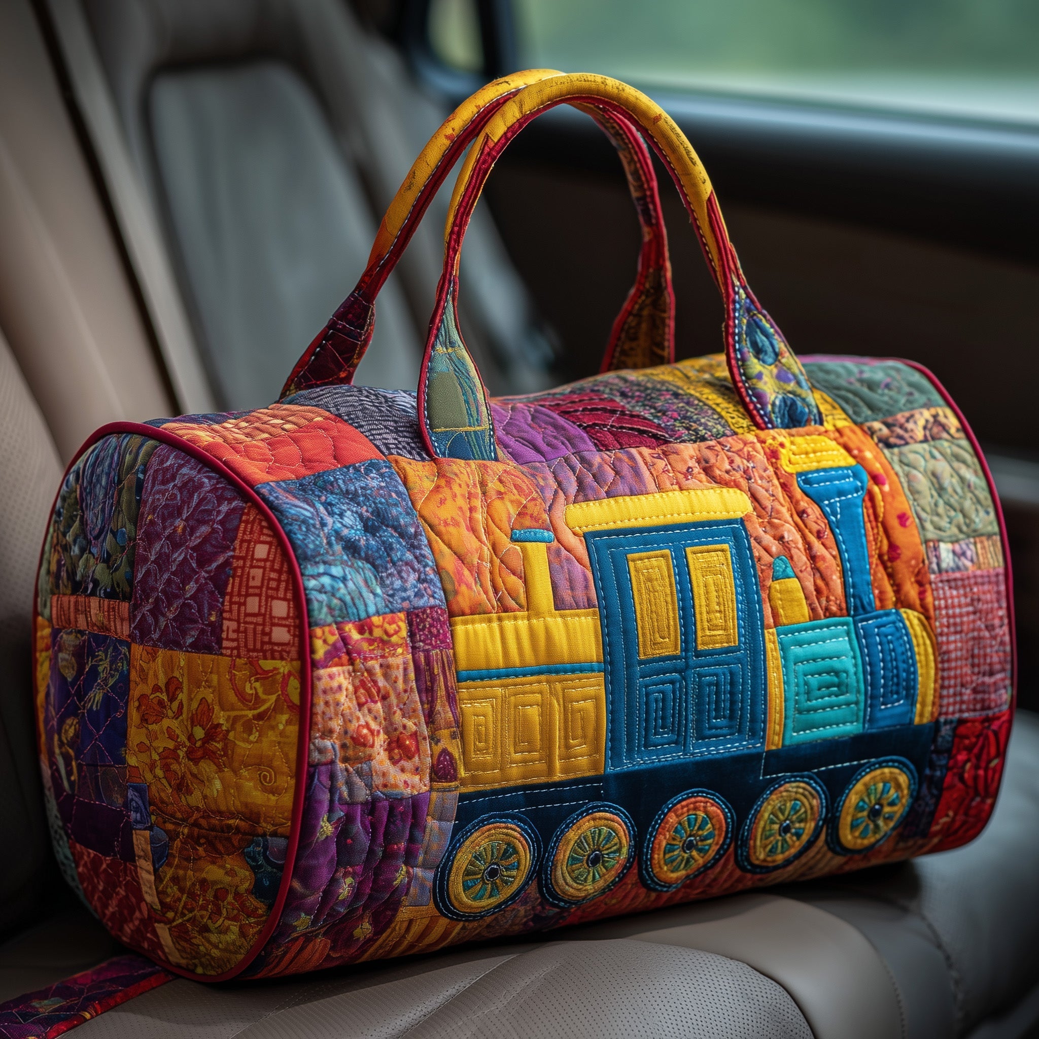 Train Journey Quilted Duffle Bag GFTOHD10392