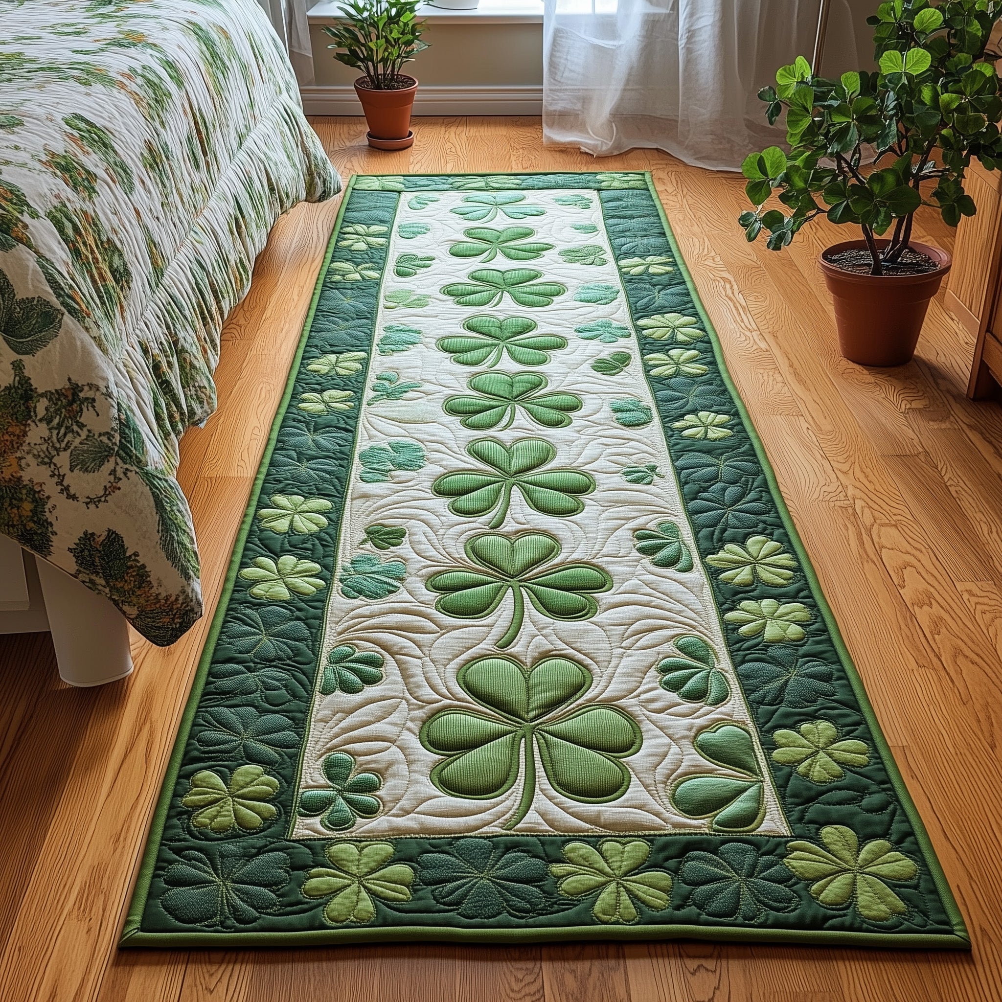 Irish Shamrock Runner Rug GFTOHD10855