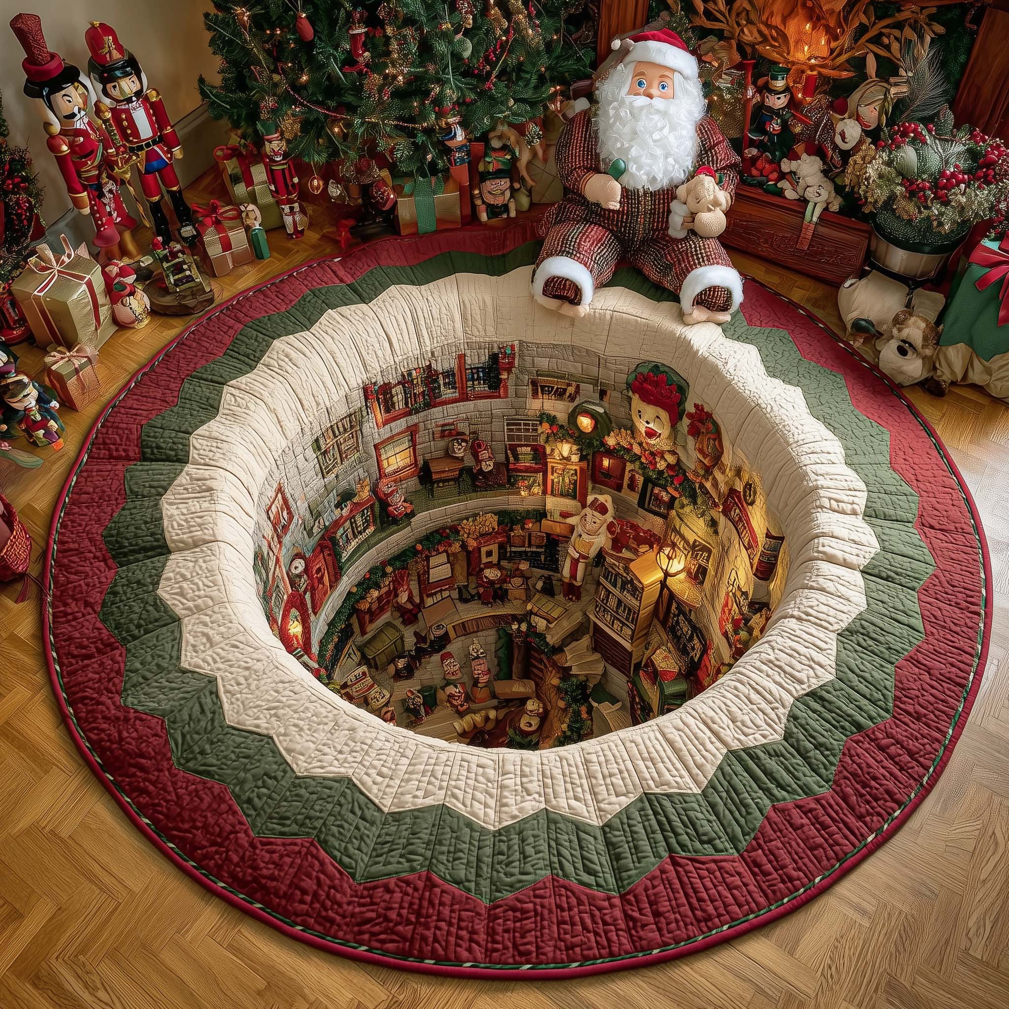 Toyland Spiral Hole Quilted Round Mat GFTOHD11762