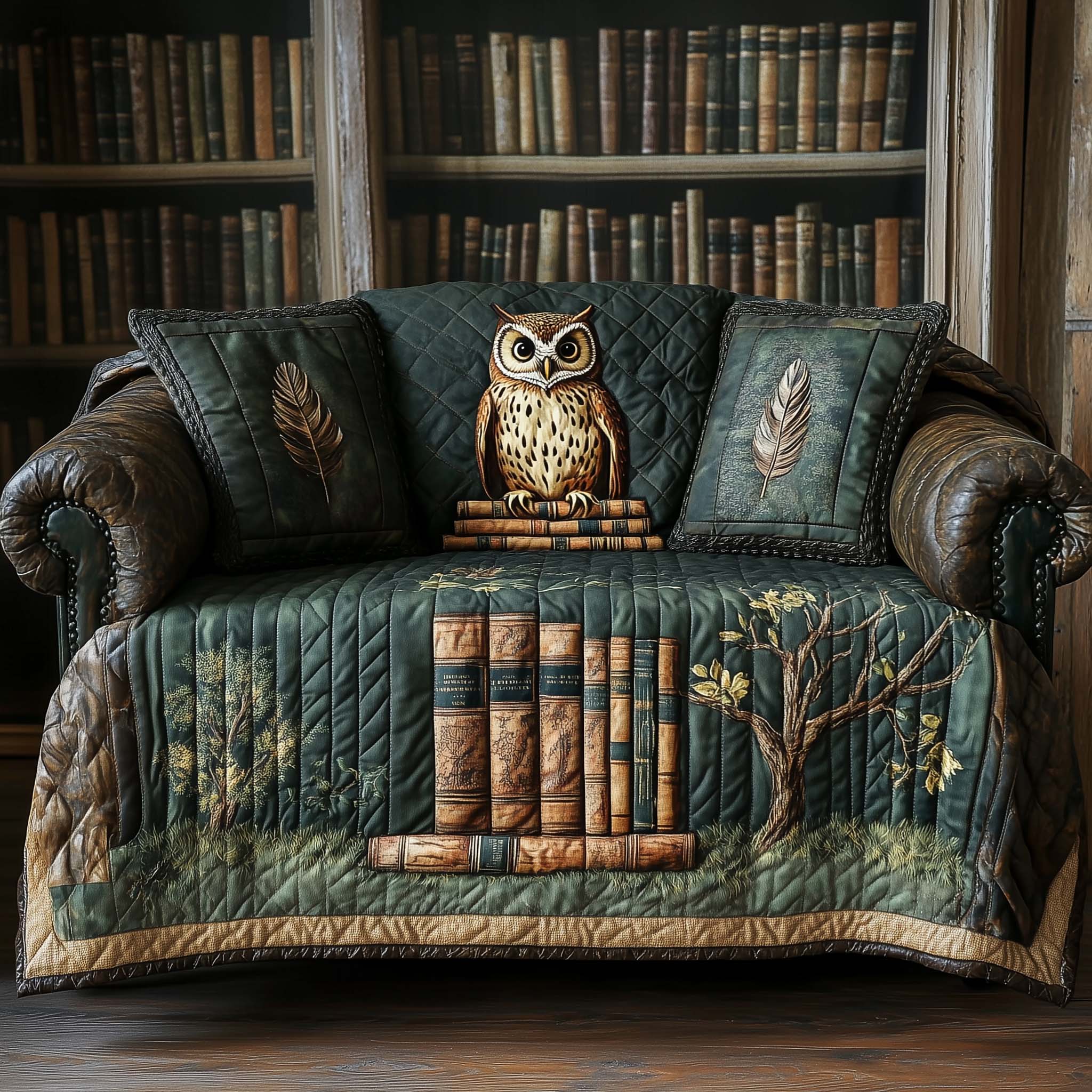 Wisdom Keeper Quilted Sofa Cover GFTOHD11862