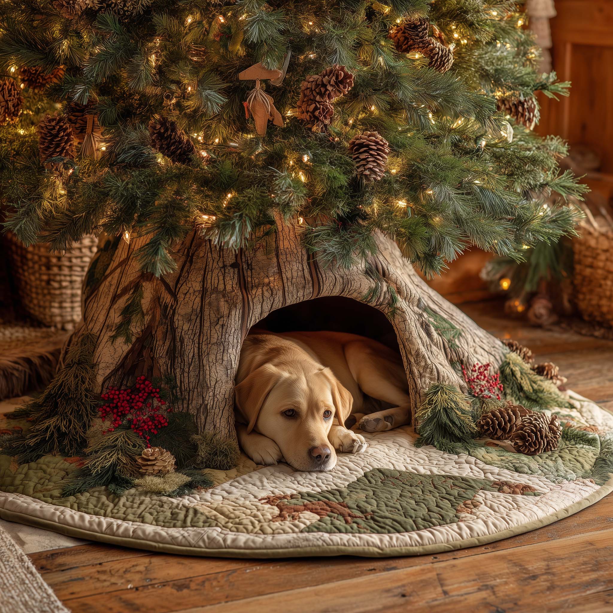 Labrador Retriever Quilted Tree Skirt GFTOHD11939