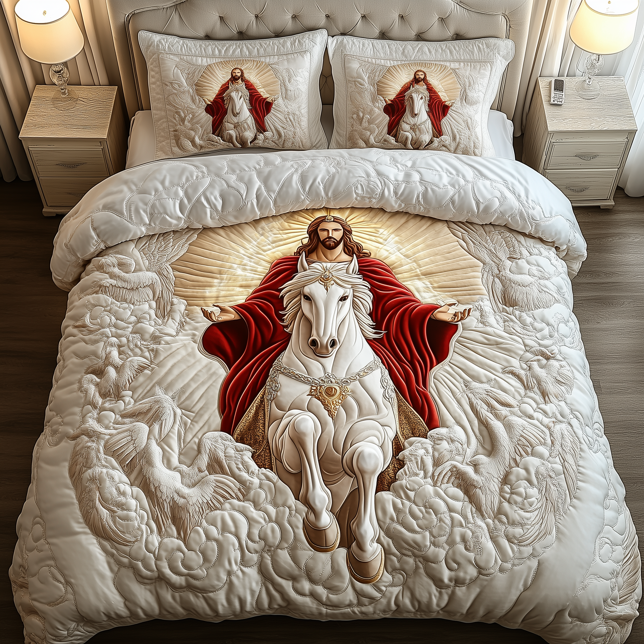 Jesus Eternal Glory 3-Piece Quilted Bedding Set GFTOHD1280
