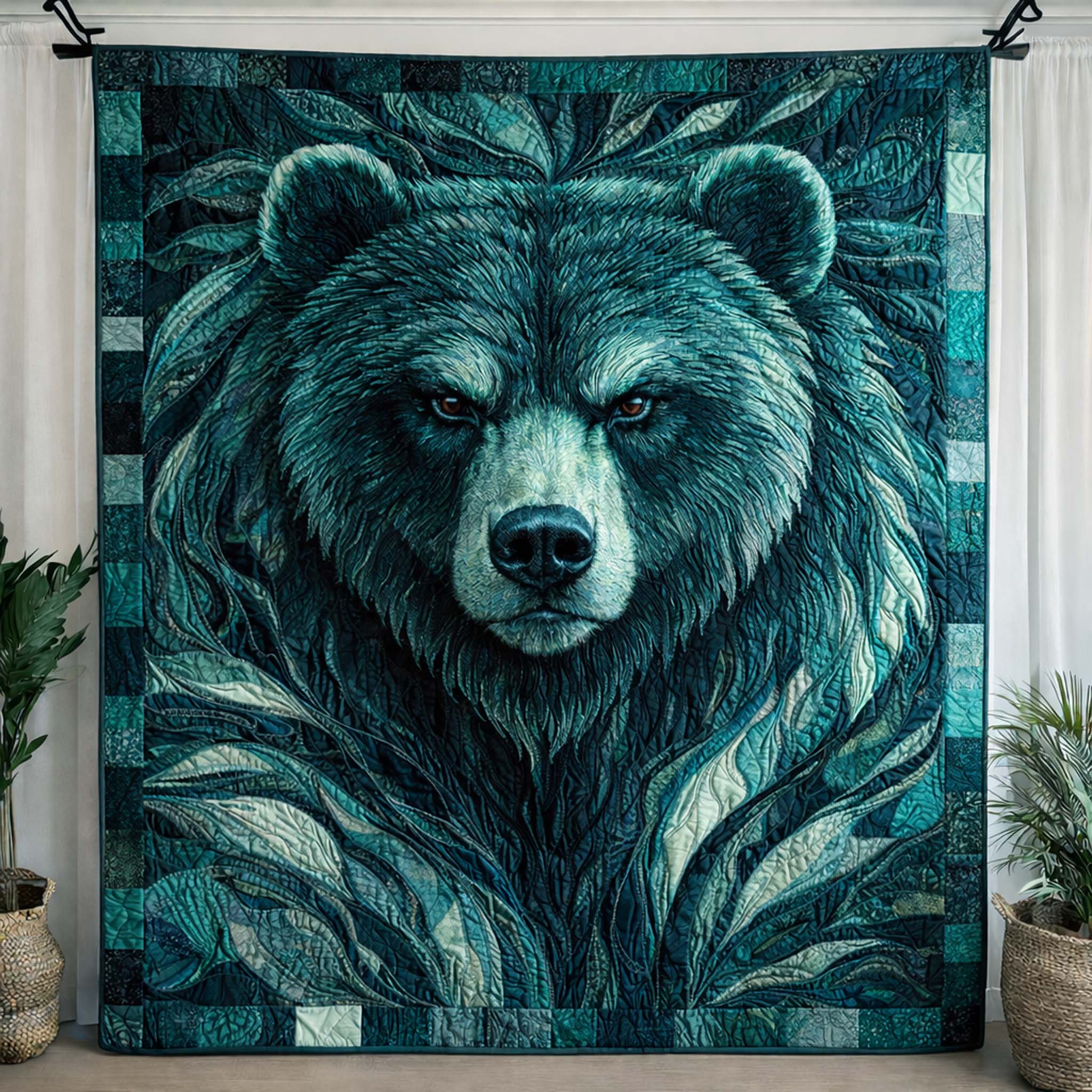 Majestic Bear Quilted Blanket GFTOHD12995