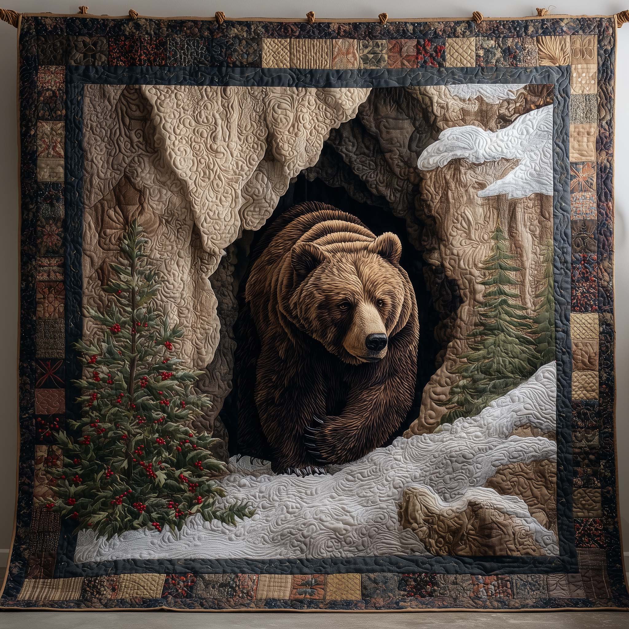 Majestic Bear Quilted Blanket GFTOHD12997