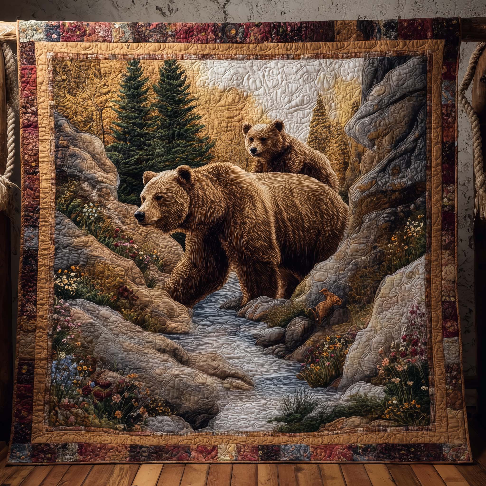 Majestic Bear Quilted Blanket GFTOHD12998