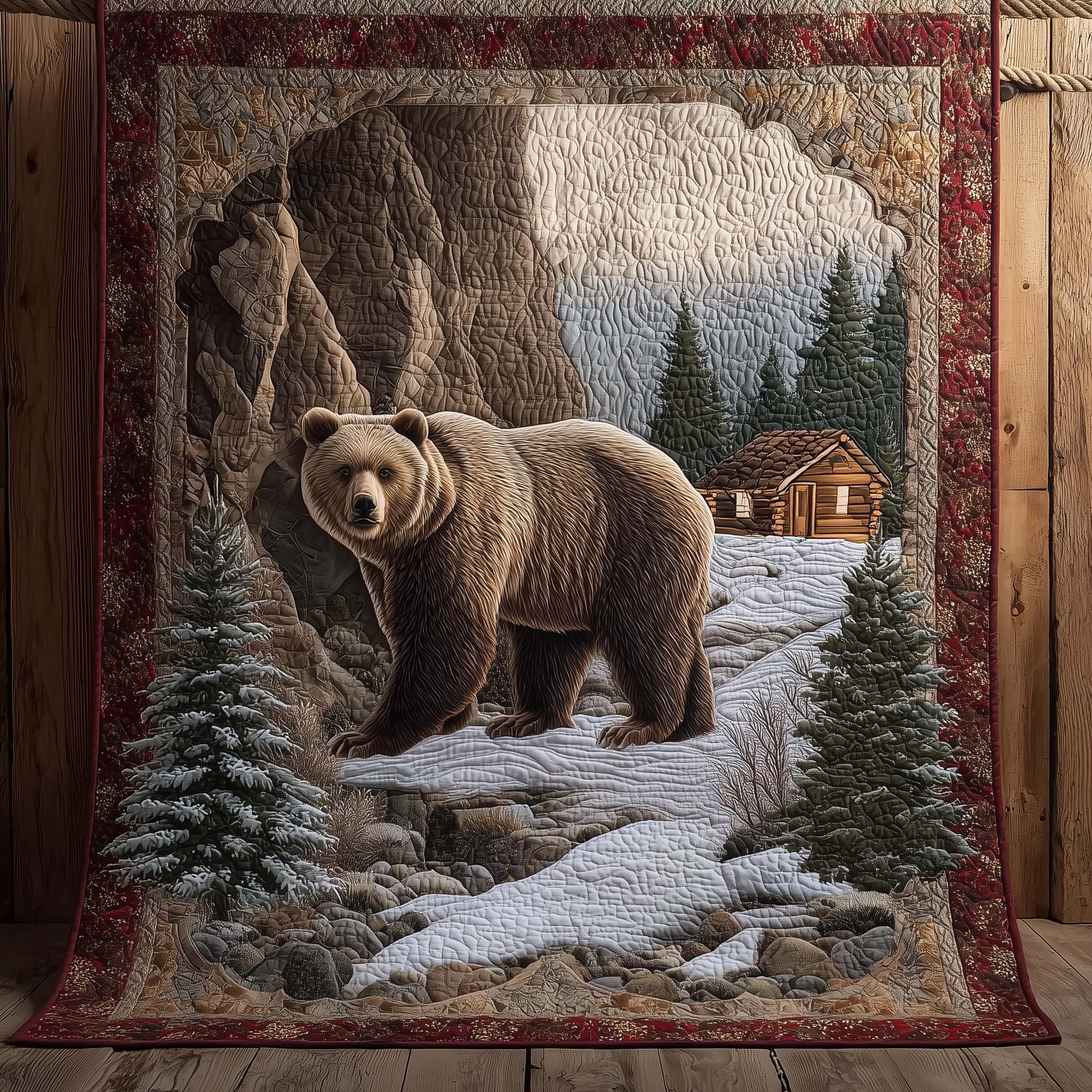 Majestic Bear Quilted Blanket GFTOHD13000