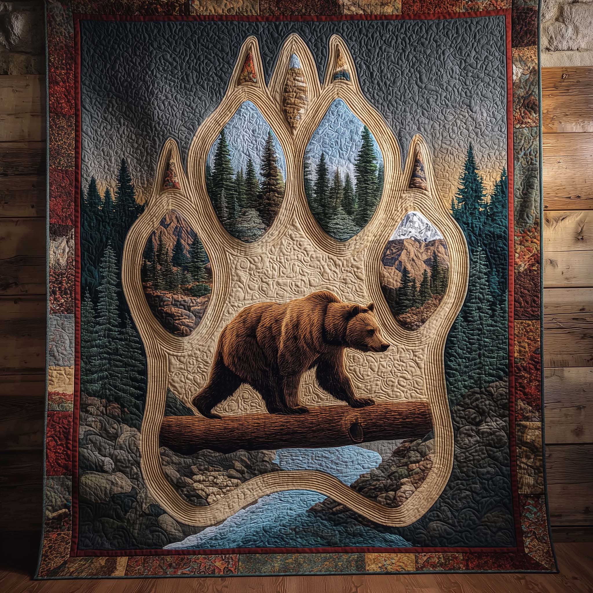 Majestic Bear Quilted Blanket GFTOHD13001