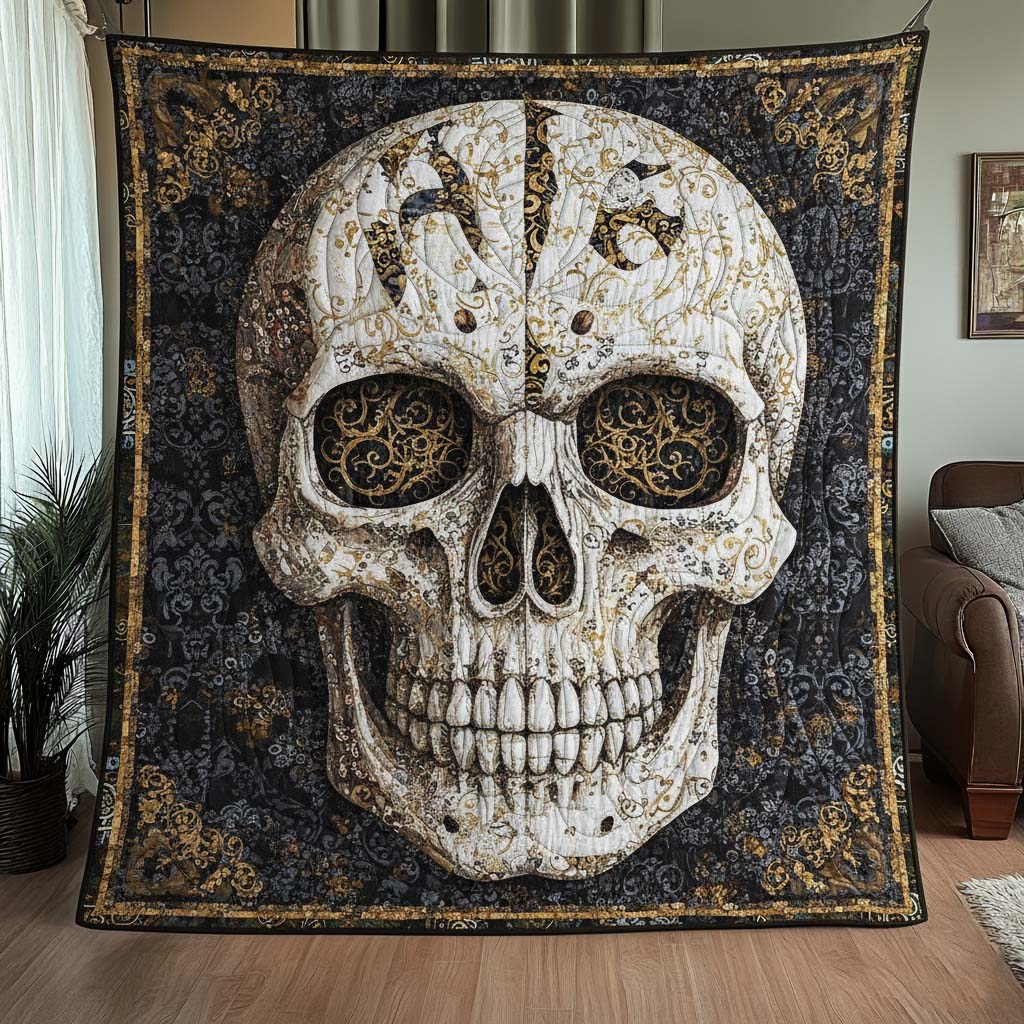 Mystique Skull Quilted Blanket GFTOHD13005
