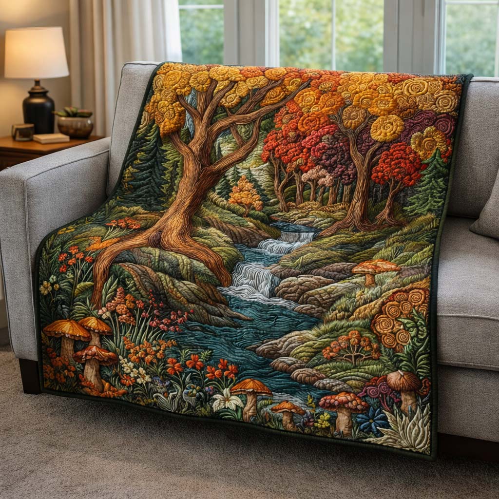 Woodland Embrace Quilted Blanket GFTOHD13110