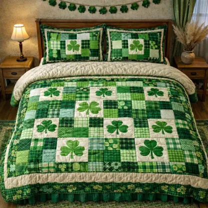 Shamrock Patchwork Duvet Cover Set GFTOHD13317   