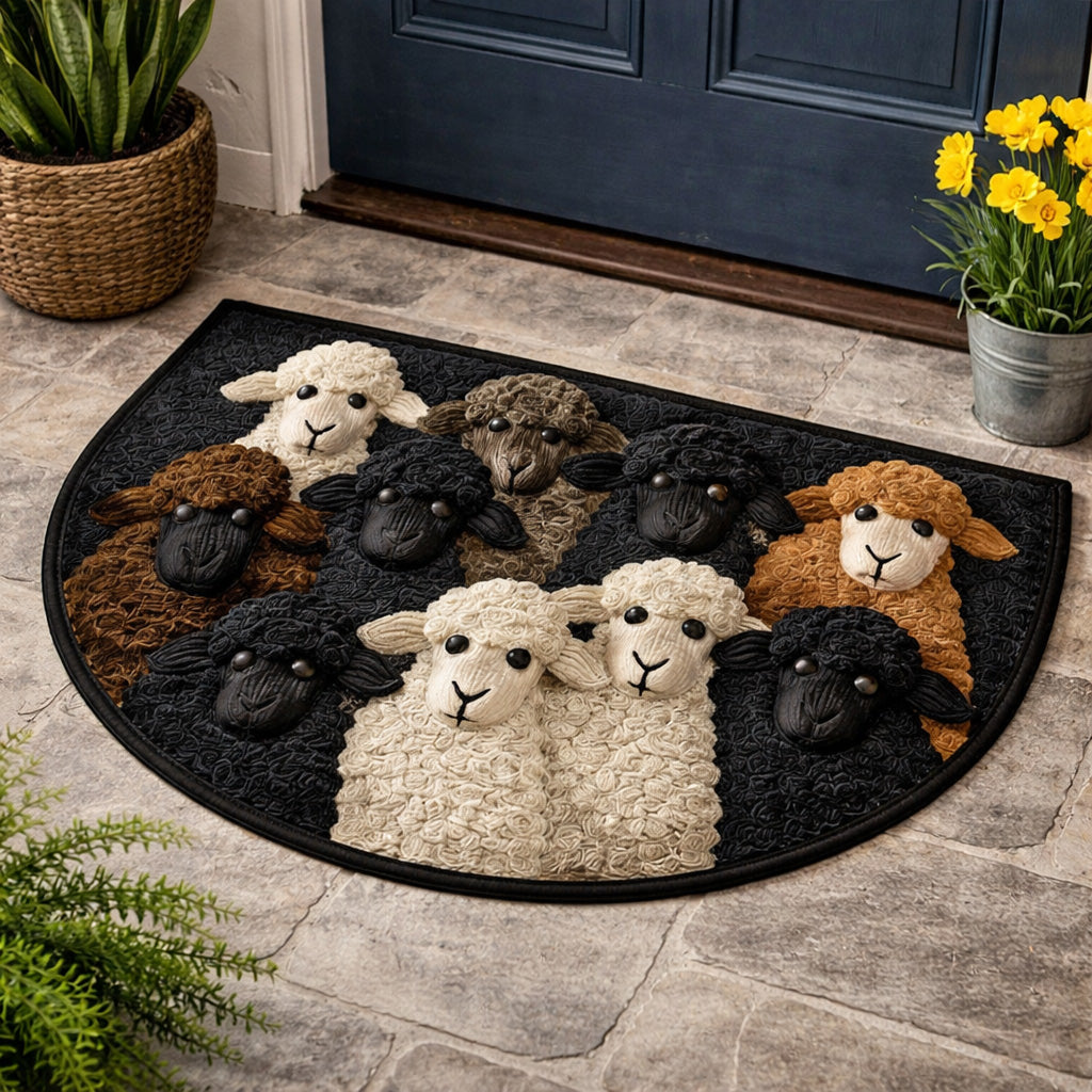 Dark Flock Harmony Quilted Welcome Mat GFTOHD13682