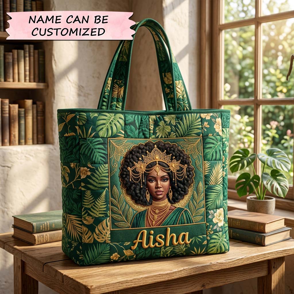 Emerald Crown Queen Quilted Tote Bag QTCUZ GFTOHD14536