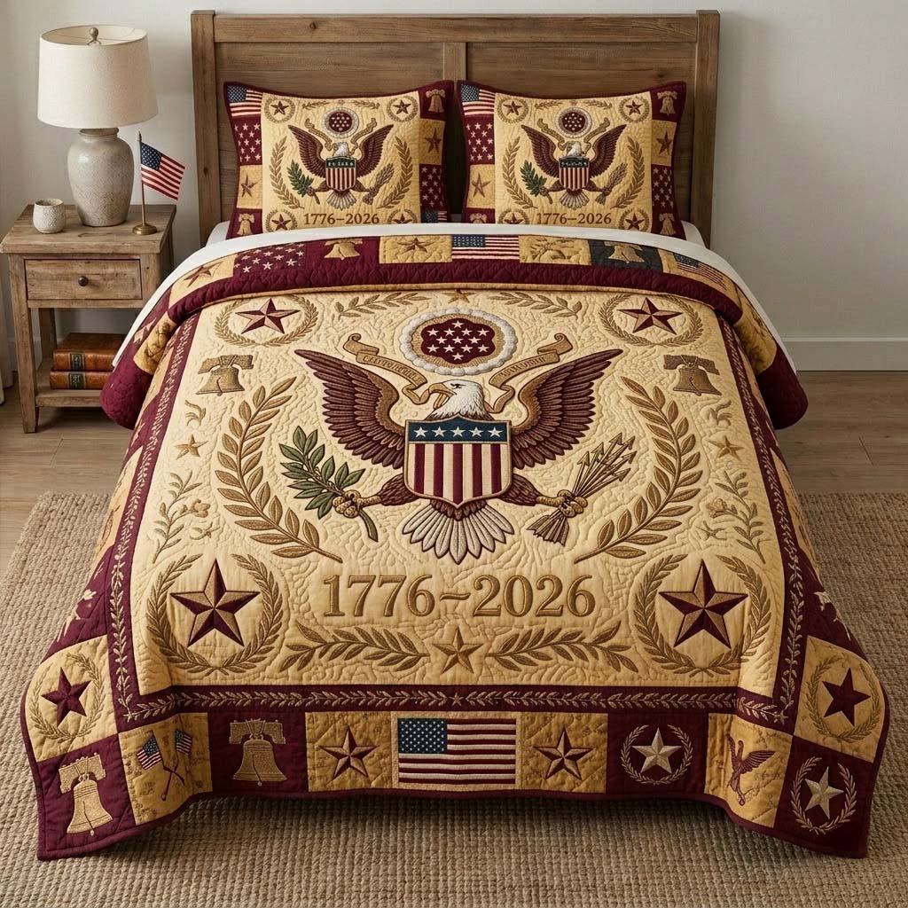 Heritage Star Medallion 3-Piece Quilted Bedding Set GFTOHD14603