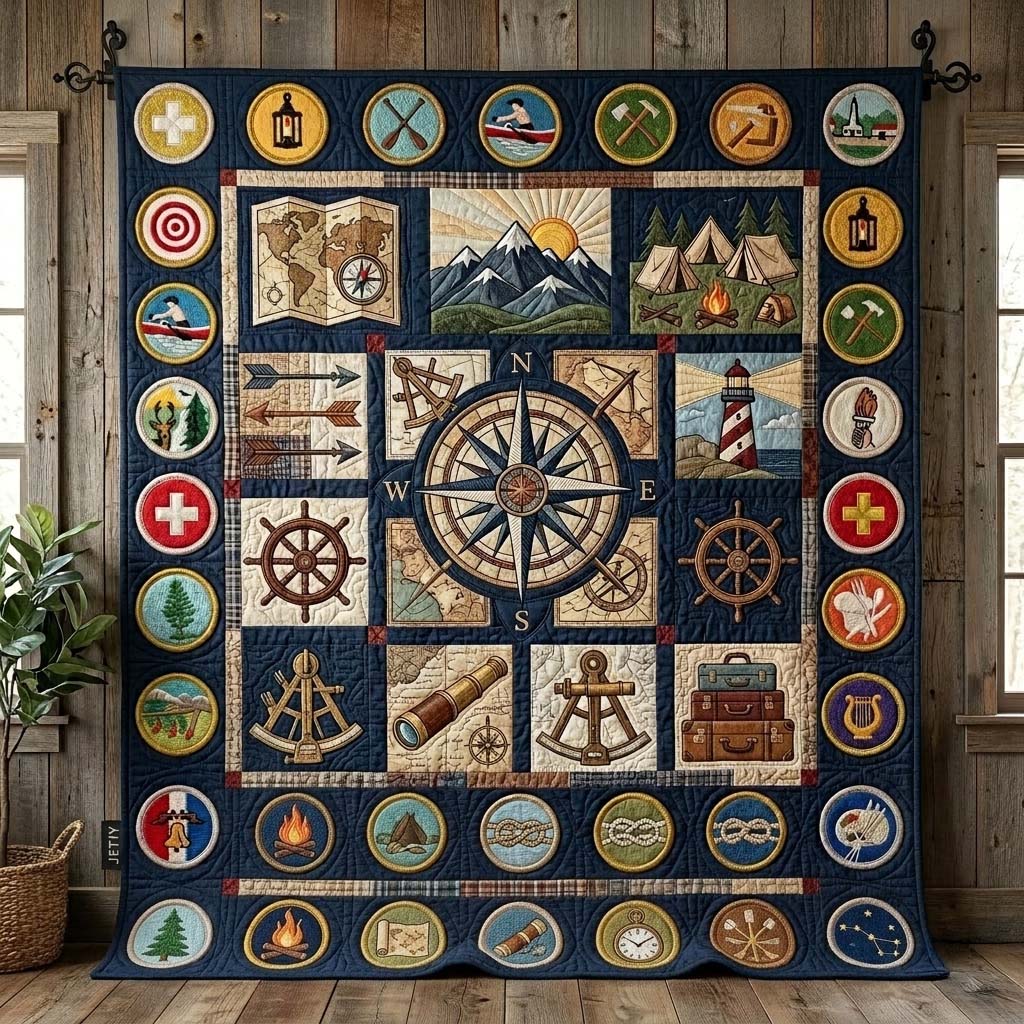 Compass Legacy Quilted Blanket GFTOHD14653