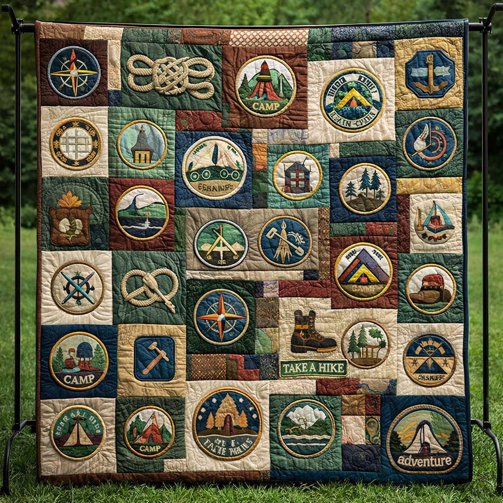 Trail Badges Quilted Blanket GFTOHD14657