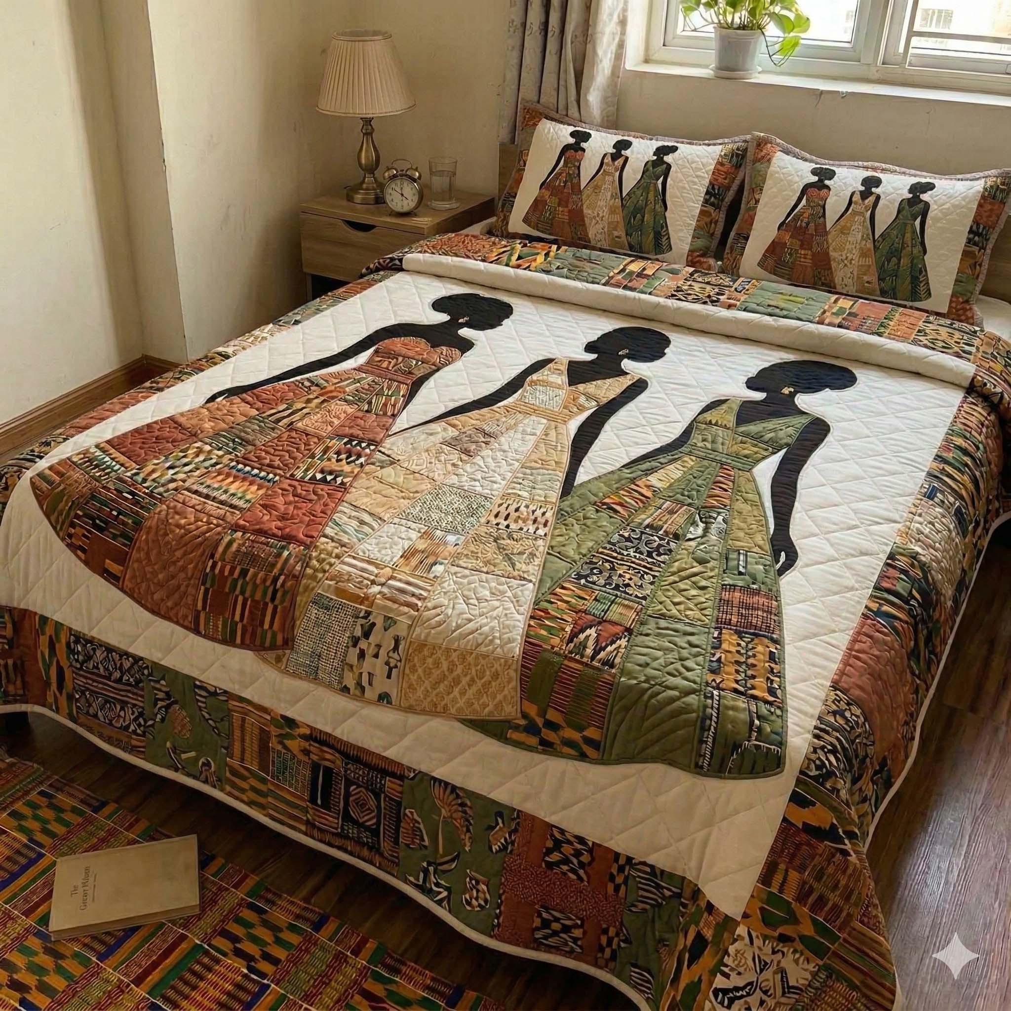 Ancestral Threads 3-Piece Quilted Bedding Set GFTOHD14667