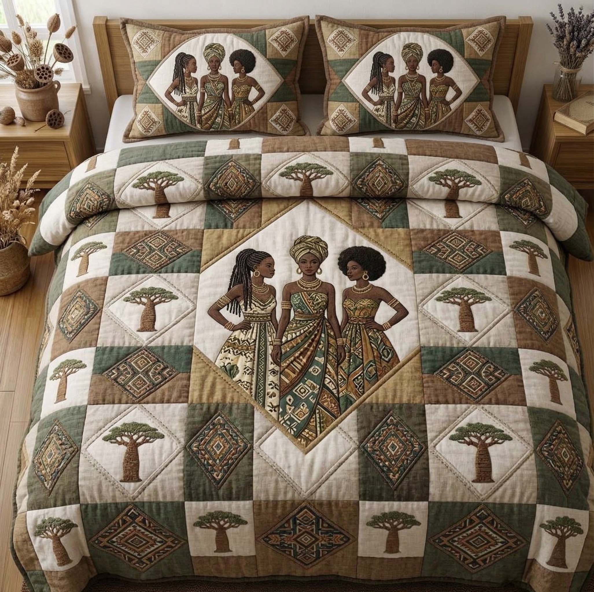 Savanna Unity 3-Piece Quilted Bedding Set GFTOHD14718