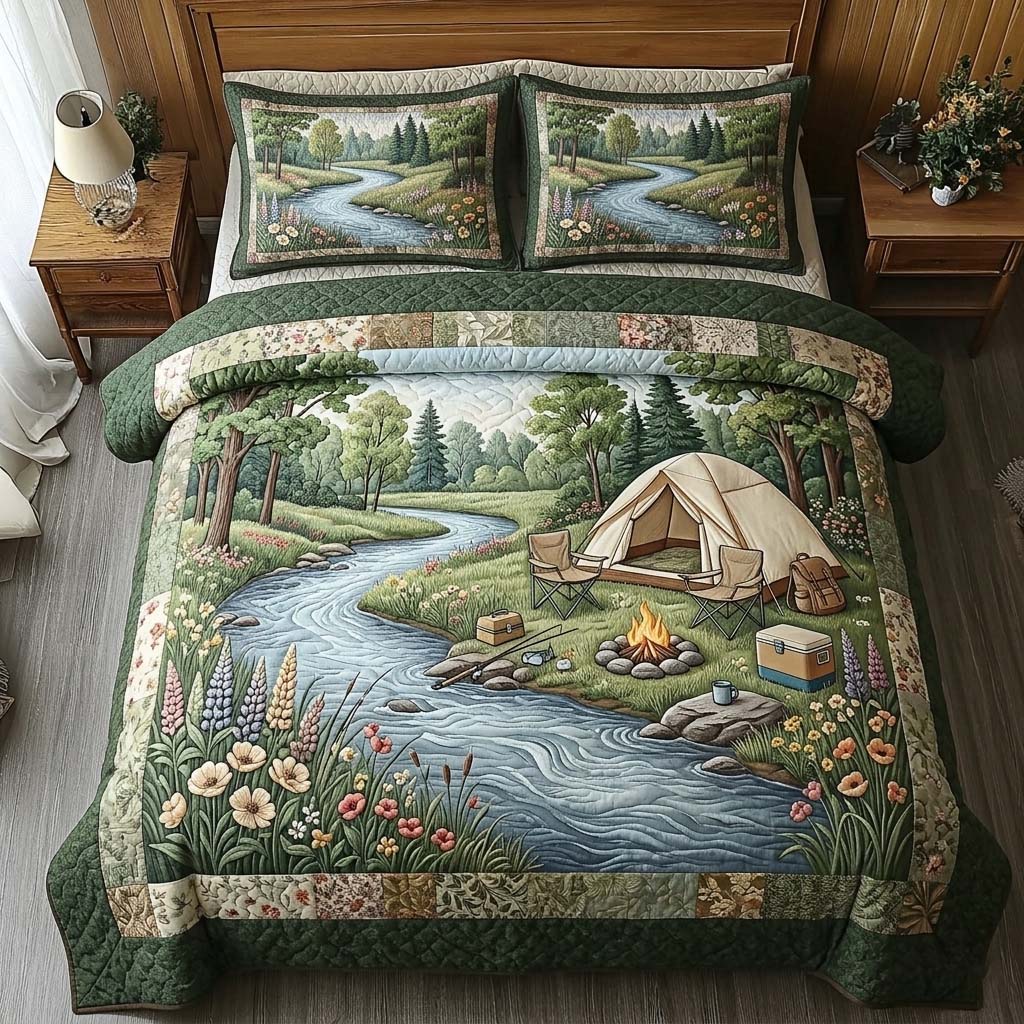 Riverbank Retreat 3-Piece Quilted Bedding Set GFTOHD14754