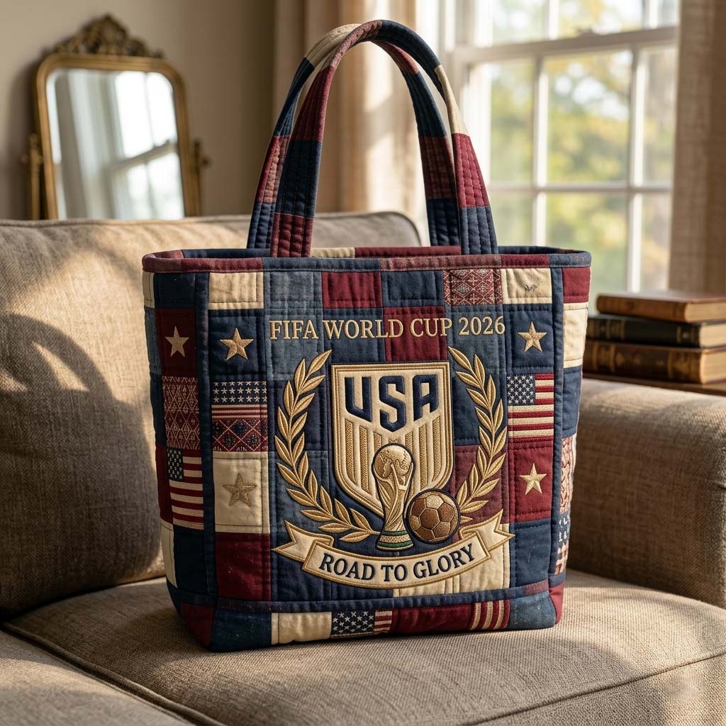 Victory Crest Quilted Tote Bag GFTOHD14939