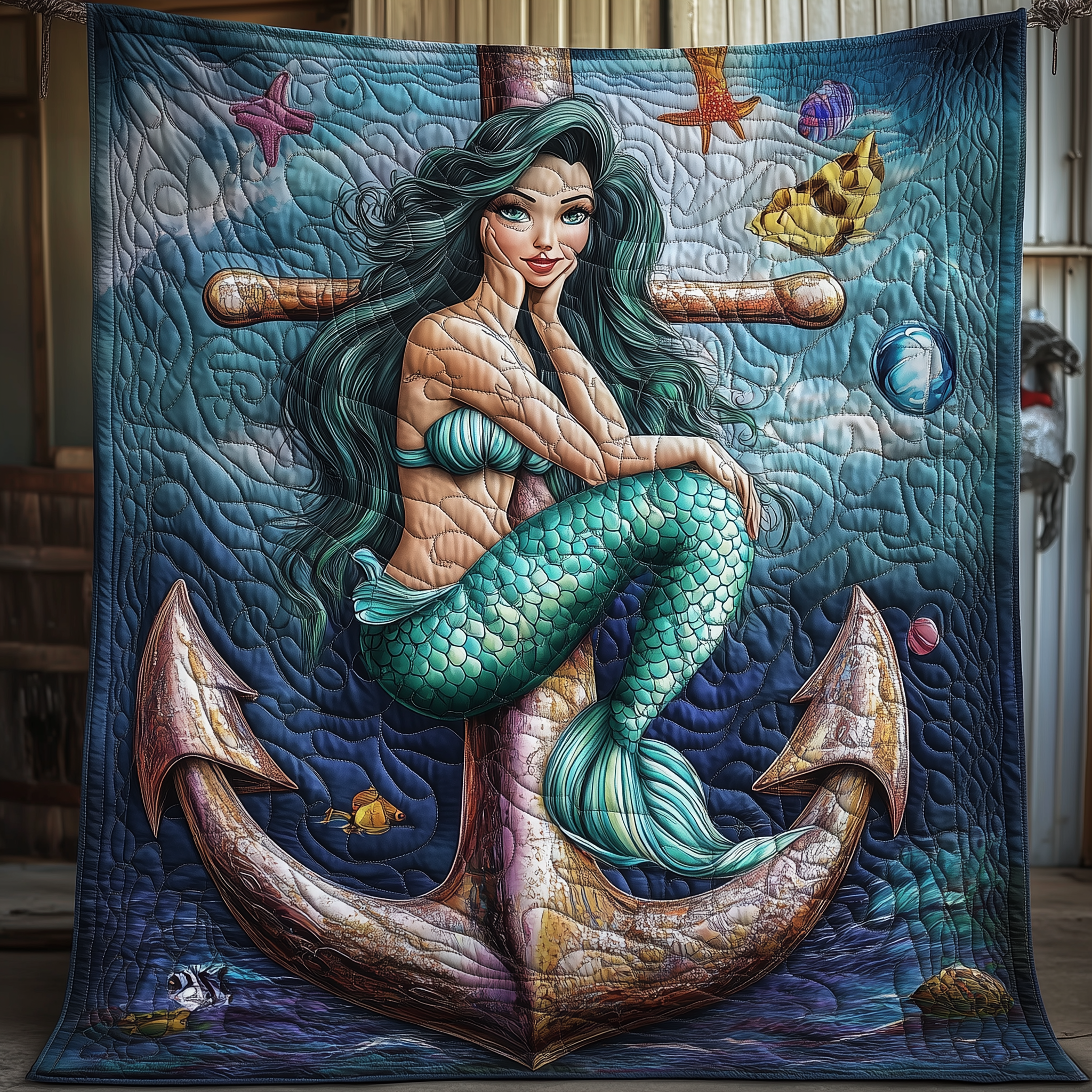 Mermaid Deep Sea Dream Quilted Blanket GFTOHD1688