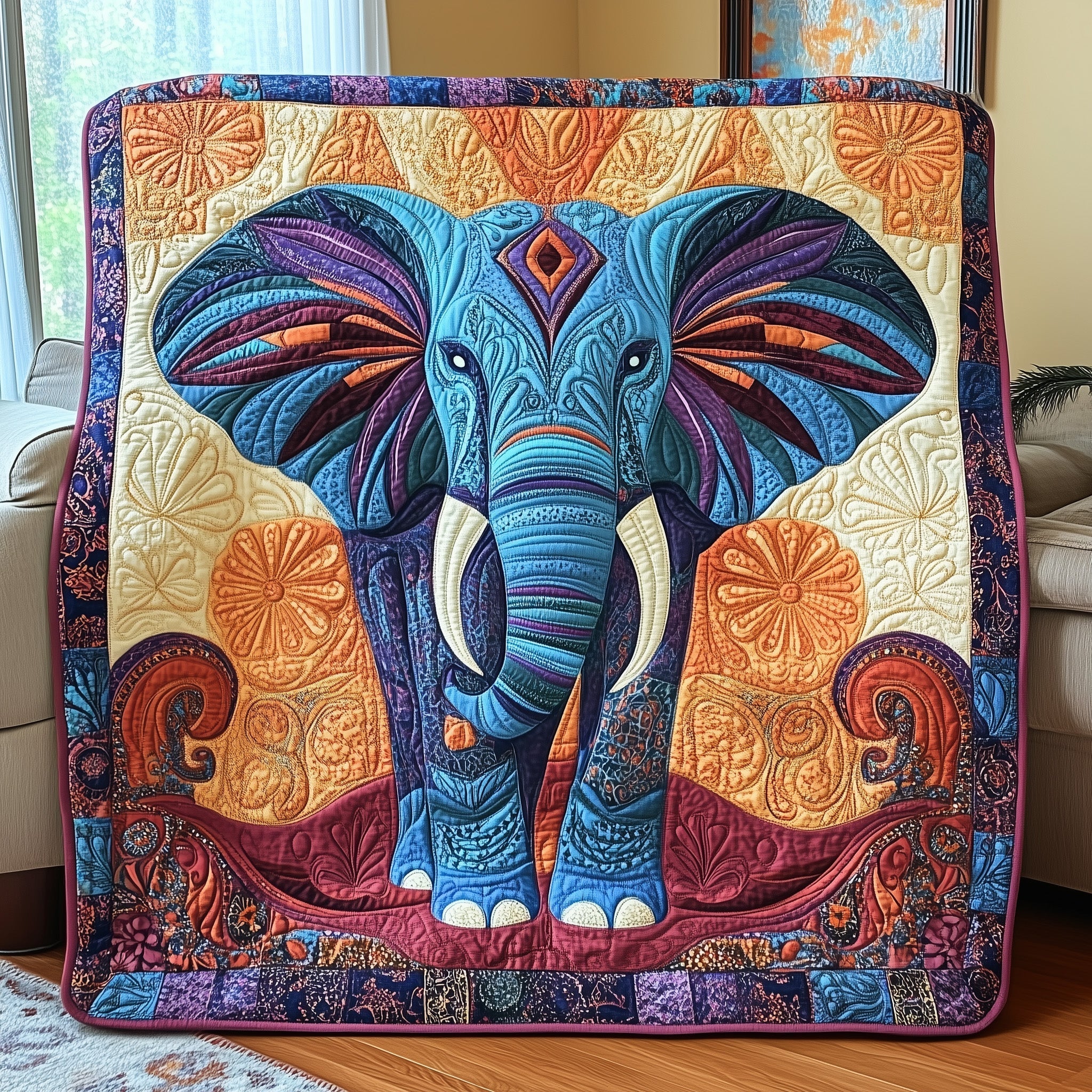Elephant Dream Quilted Blanket GFTOHD4083