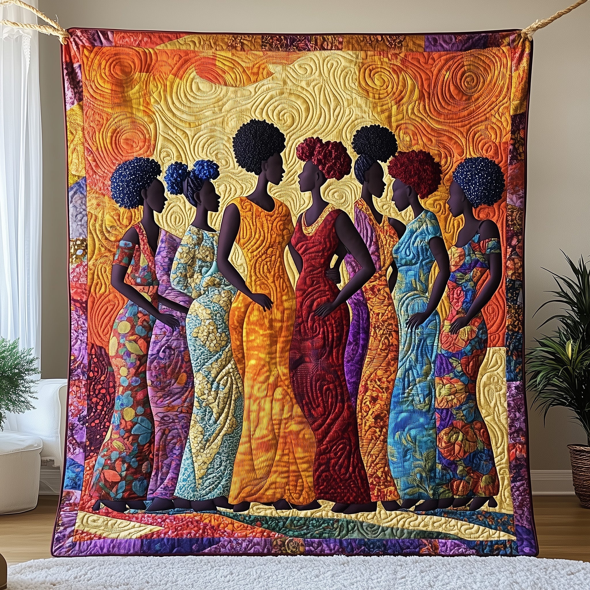 Juneteenth Queens Quilted Blanket GFTOHD7342
