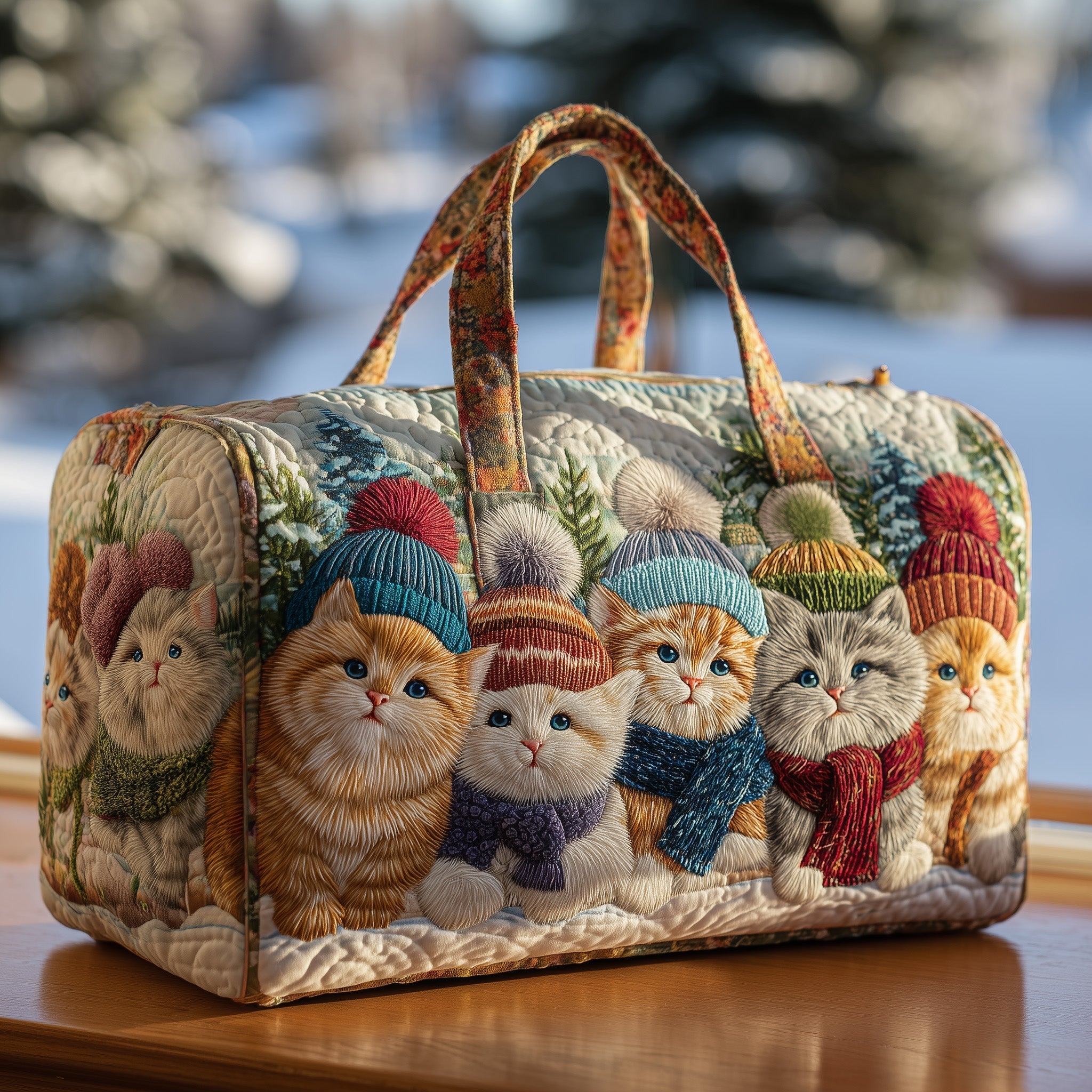 Cat Bliss Quilt Duffle Bag GFTOHD9199