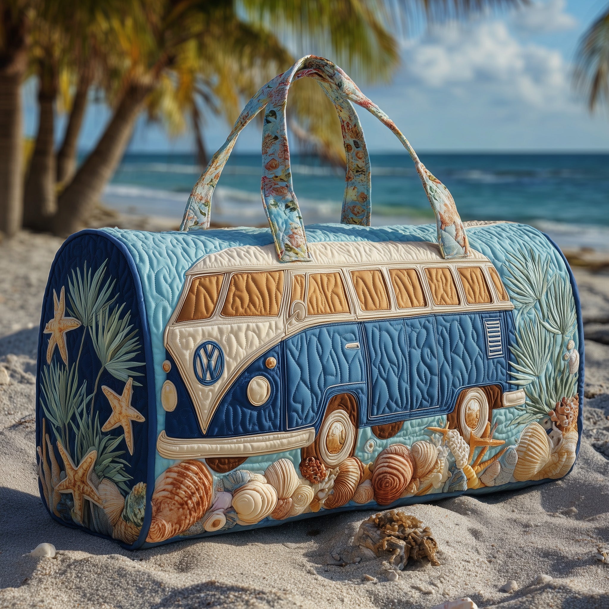 Hippie Van Quilt Duffle Bag GFTOHD9409