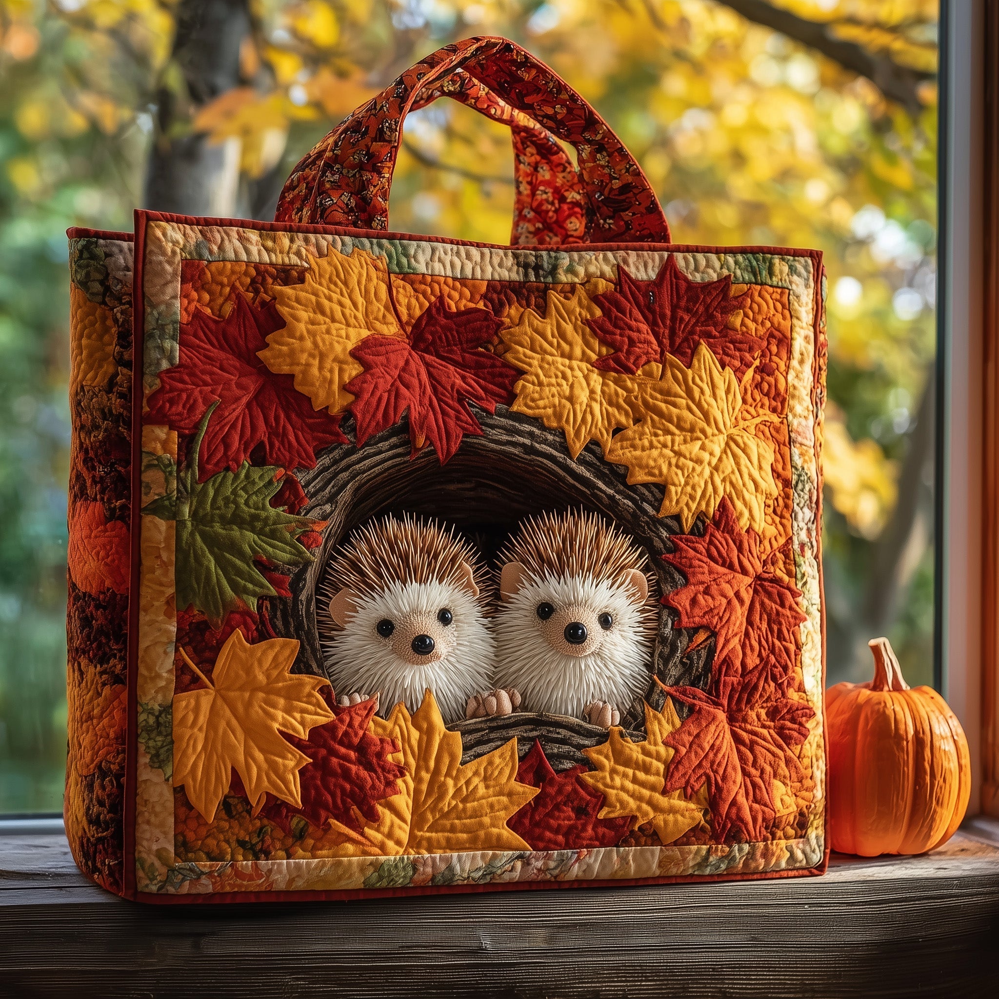 Hedgehog Heaven Quilted Tote Bag GFTOHD9532