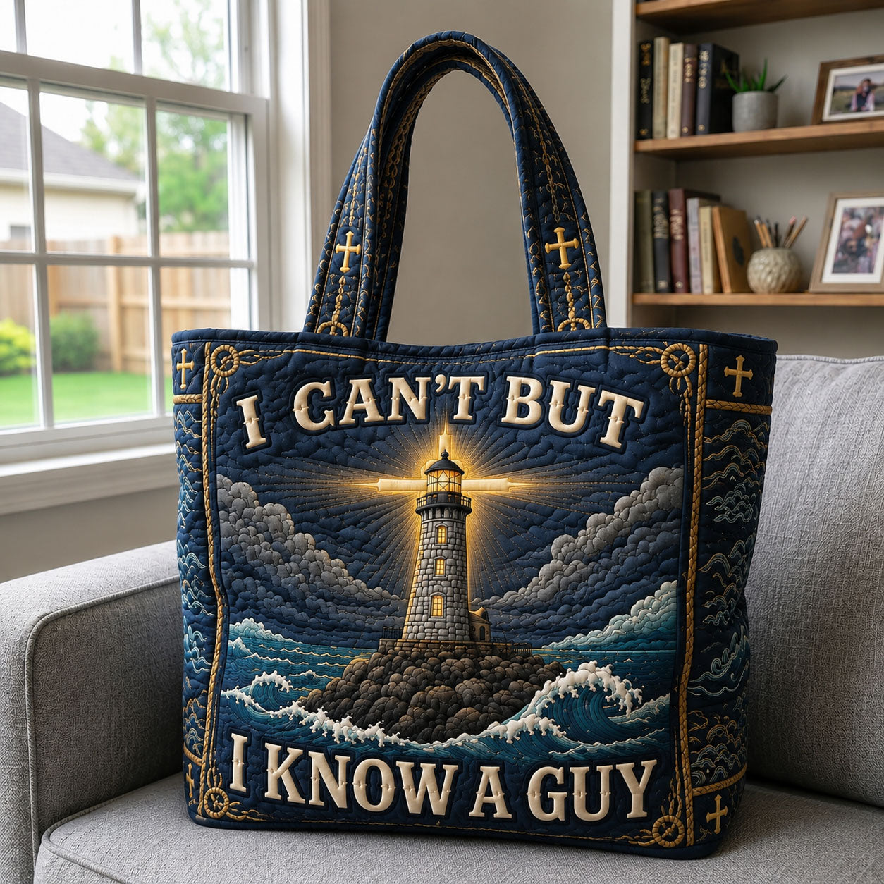 I Can’t But I Know A Guy Quilted Tote Bag GFTOHNL1394