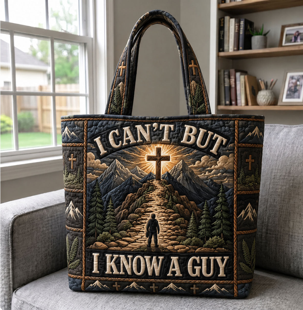 I Can’t But I Know A Guy Quilted Tote Bag GFTOHNL1395