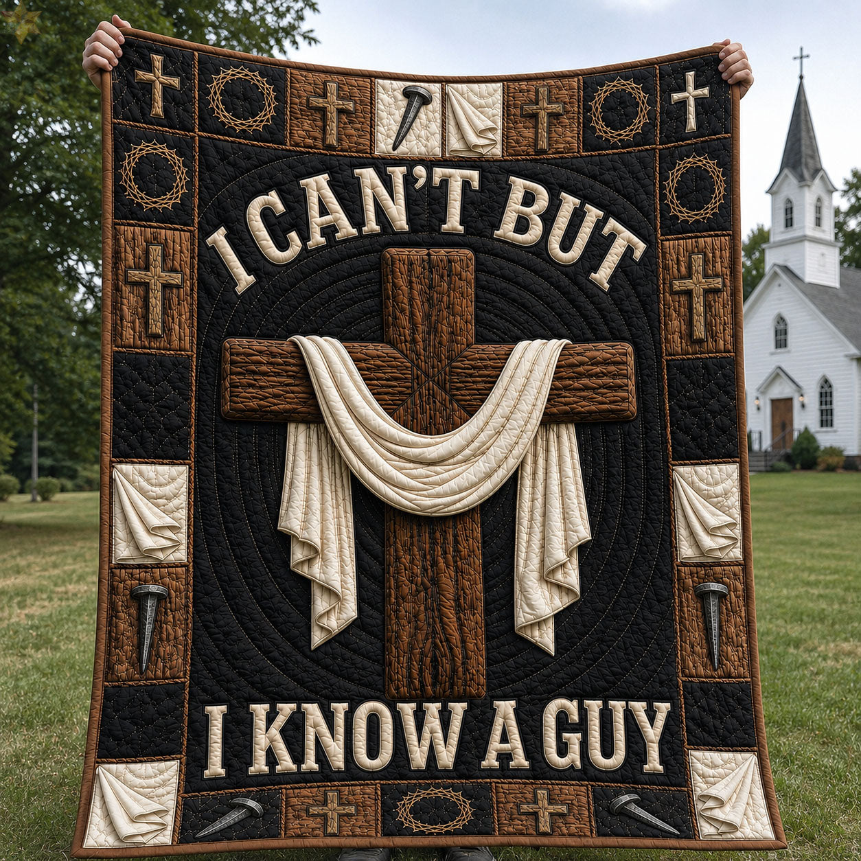 I Can’t But I Know A Guy Quilted Blanket GFTOHNL1399