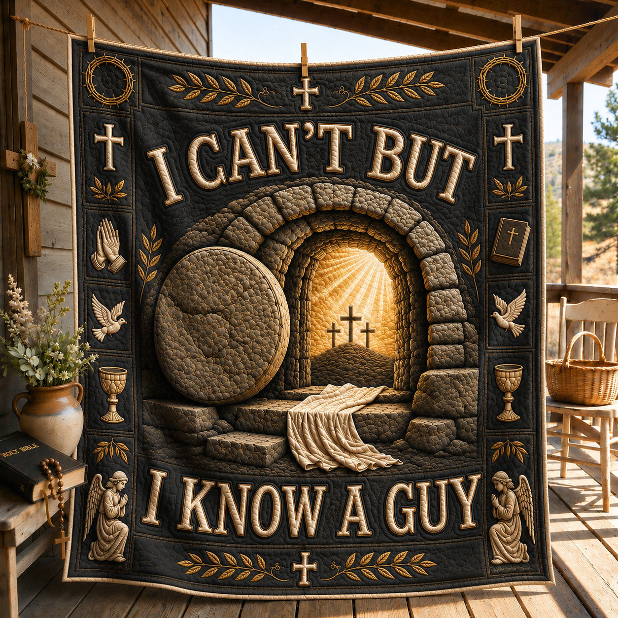 I Can’t But I Know A Guy Quilted Blanket GFTOHNL1401