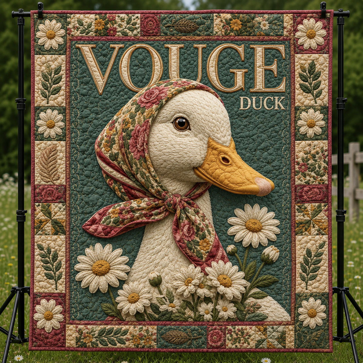 Vintage Daisy Duck Quilted Blanket GFTOHNL931